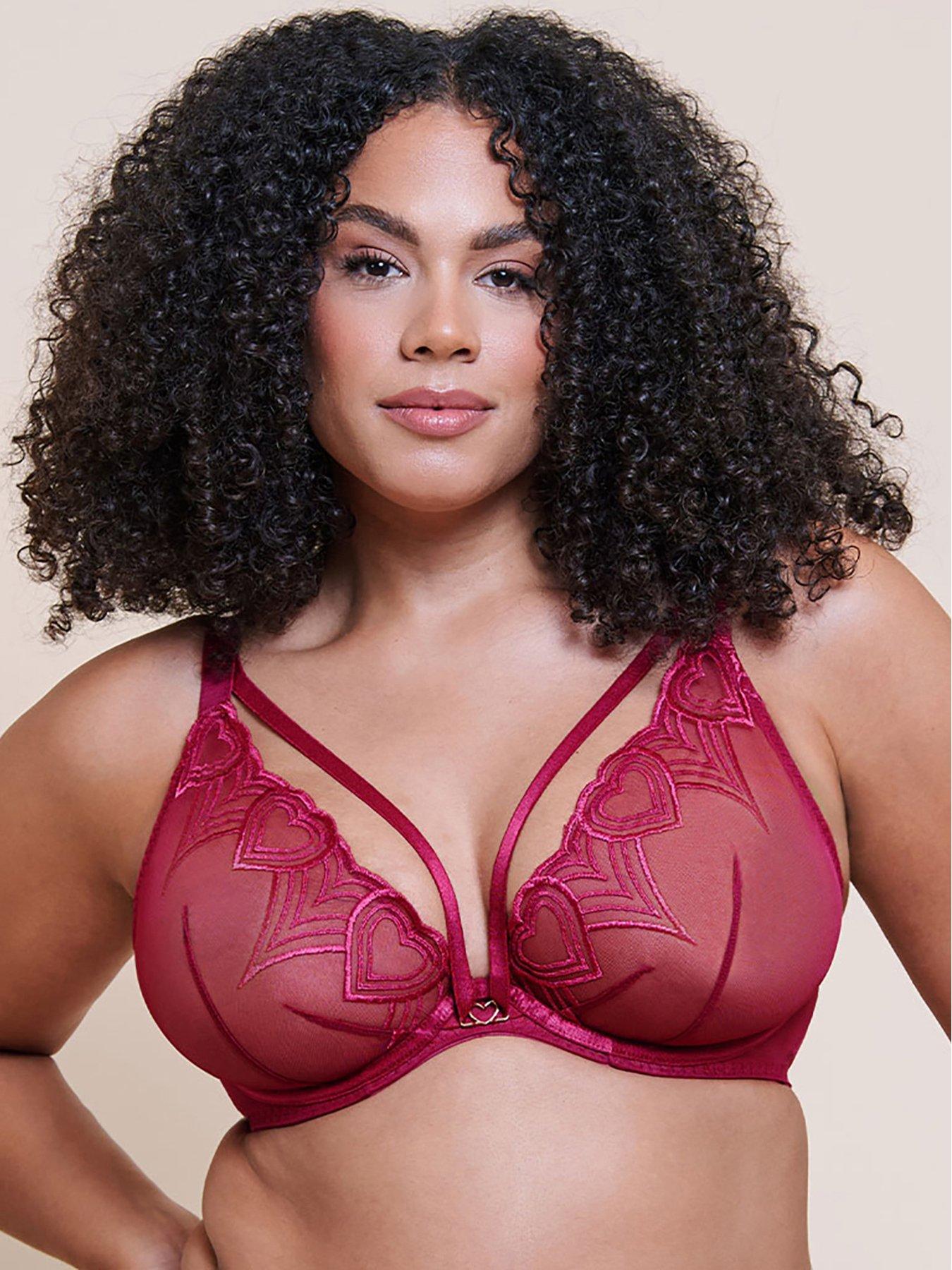 Image 1 of 6 of Curvy Kate Curvy Kate Heartstopper Deep Plunge Bra (second Sizes) - Sangria
