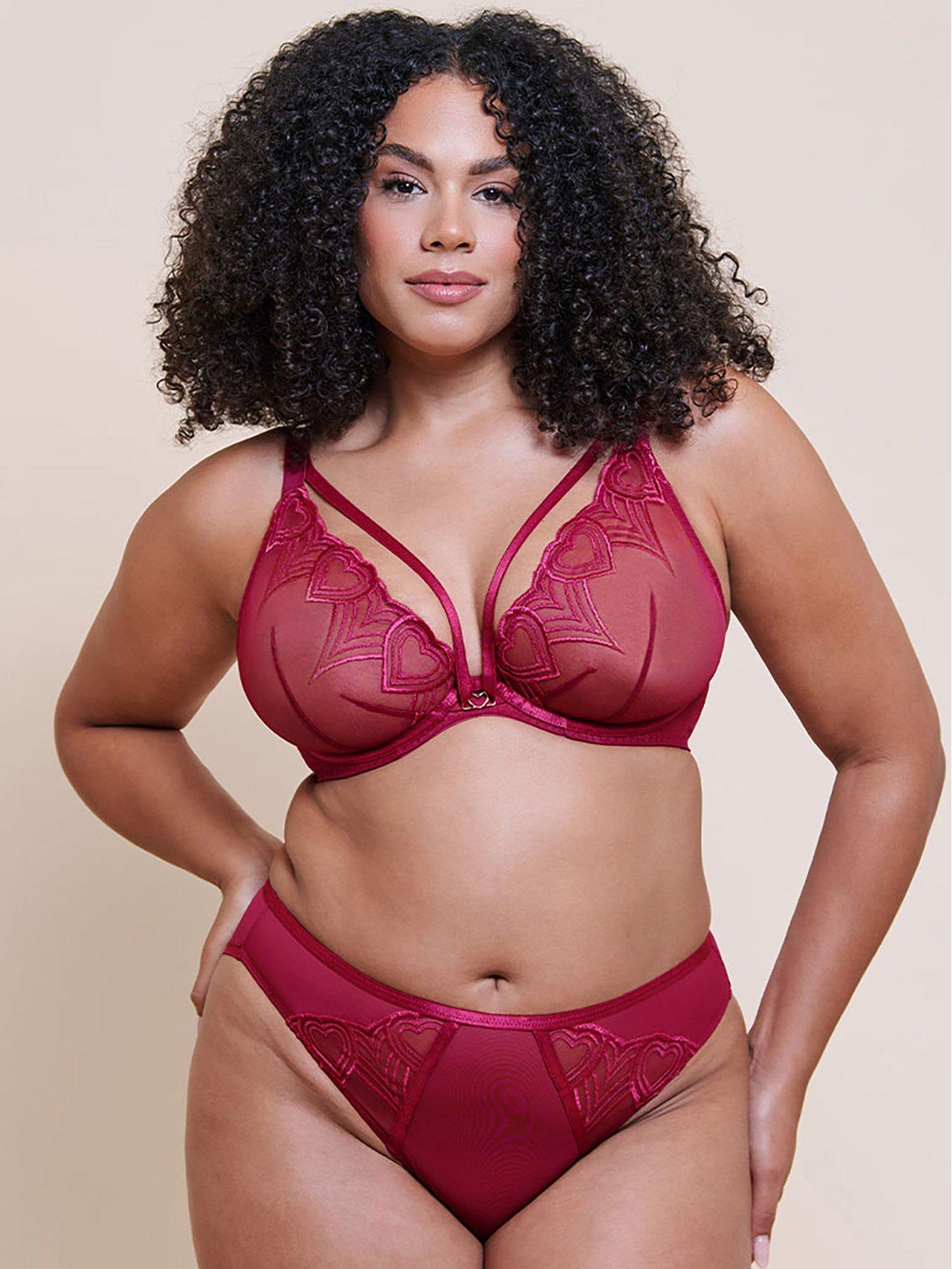 Image 4 of 6 of Curvy Kate Curvy Kate Heartstopper Deep Plunge Bra (second Sizes) - Sangria