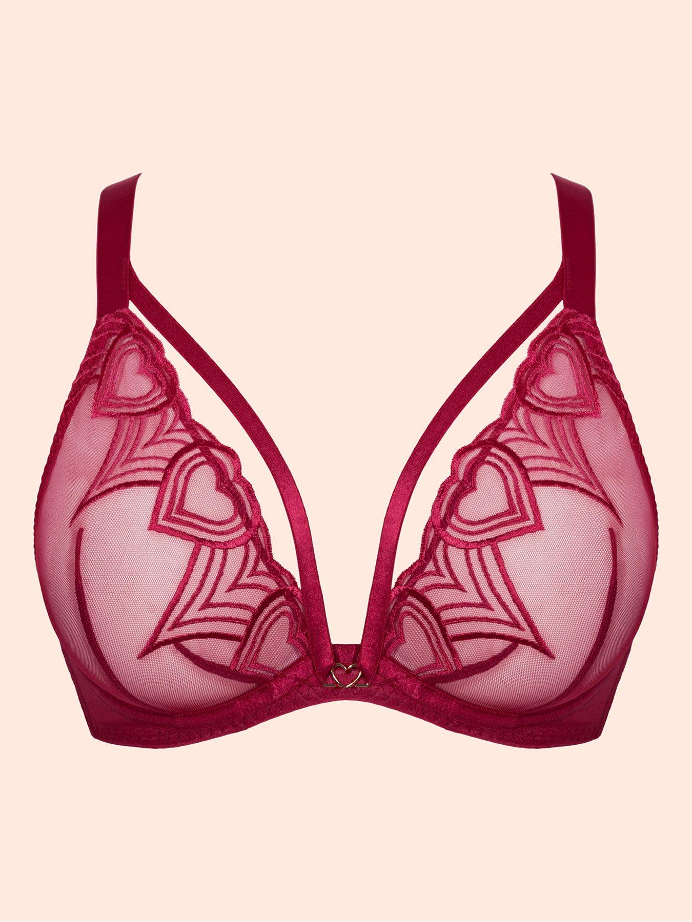 Image 6 of 6 of Curvy Kate Curvy Kate Heartstopper Deep Plunge Bra (second Sizes) - Sangria