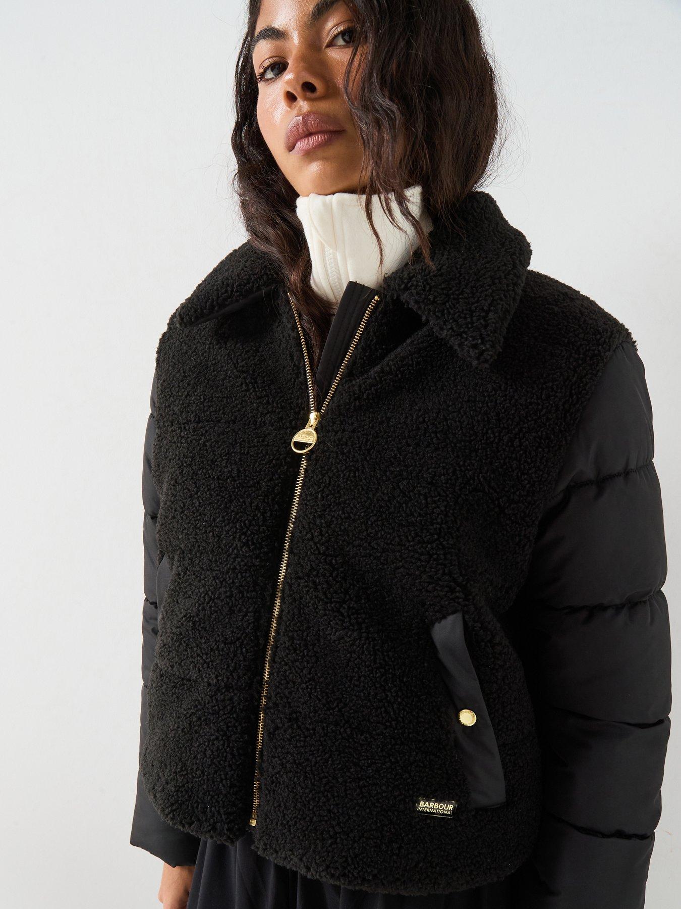 Barbour International Women's Luna Fleece Quilted Jacket - Black