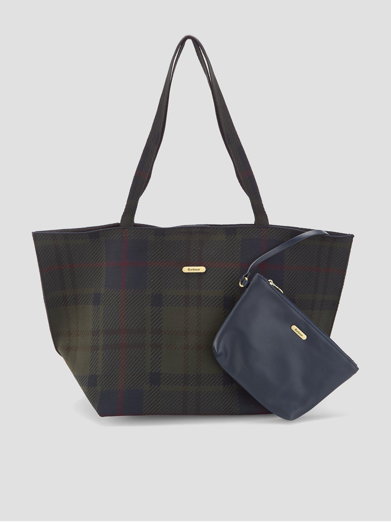 Barbour Layla Tartan Large Tote Bag - Brown