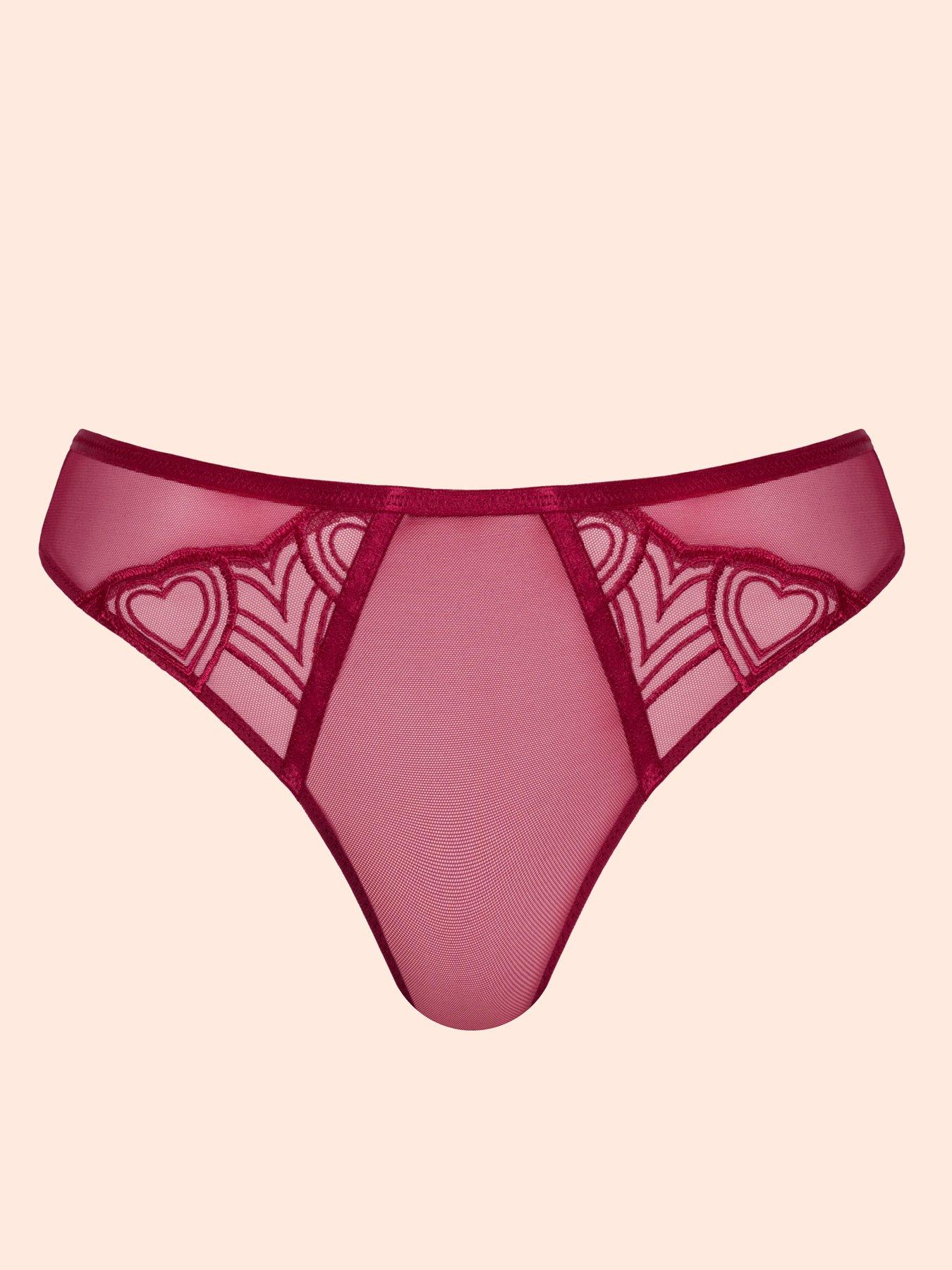 Image 6 of 6 of Curvy Kate Curvy Kate Heartstopper Tanga Brief - Sangria