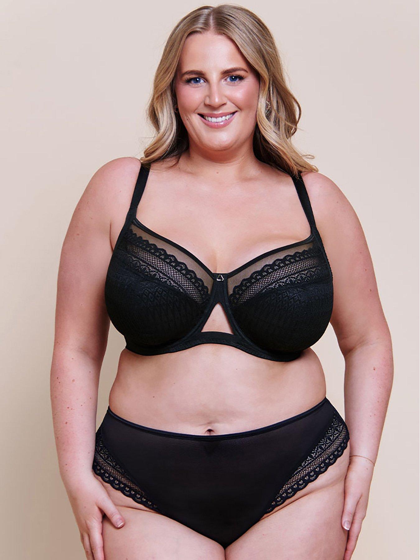 Image 3 of 6 of Curvy Kate Curvy Kate Victory Nouveau Side Support Balcony Bra (second Sizes) - Black