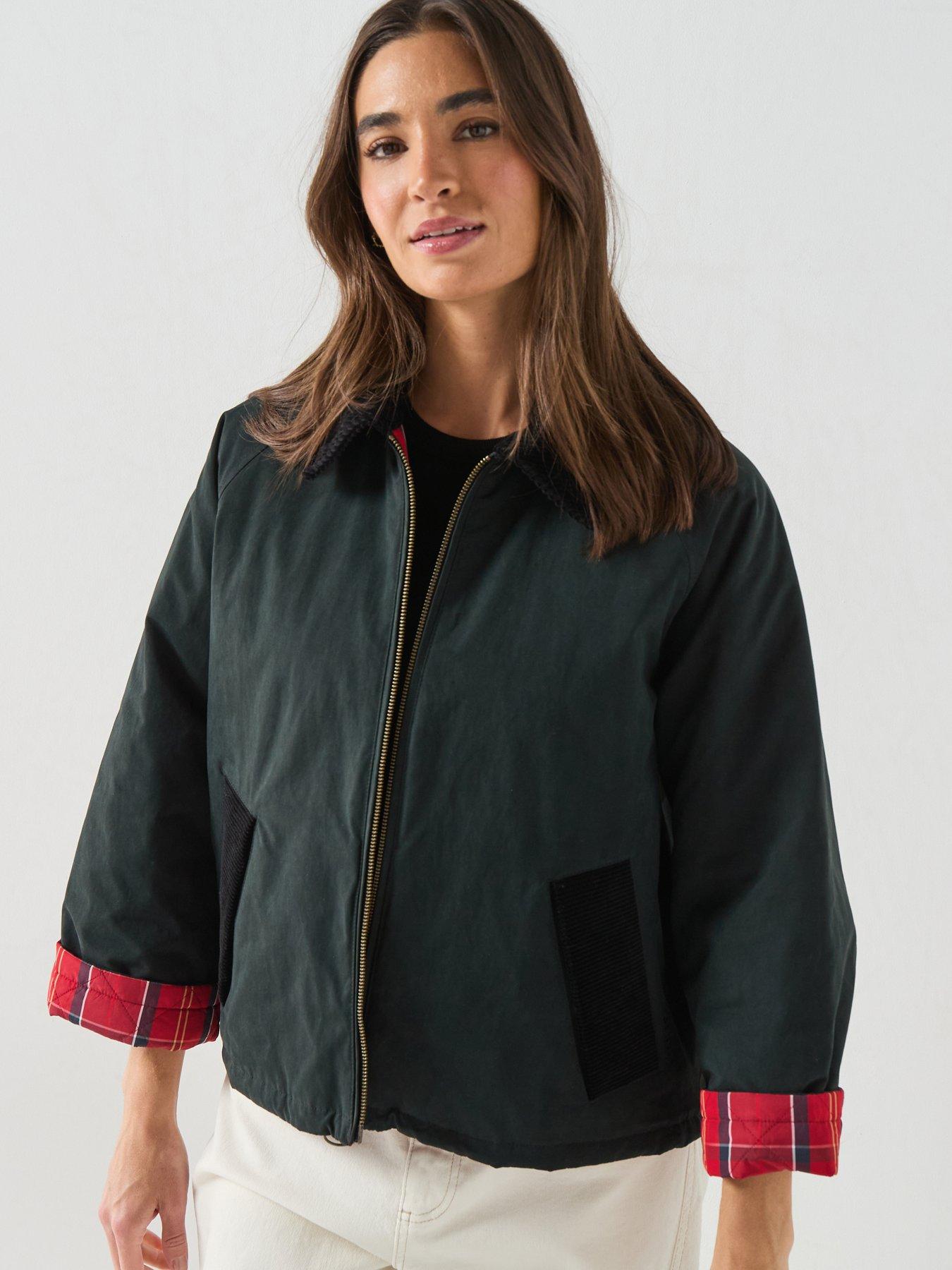 Image 1 of 6 of Barbour Dawn Reversible Casual Jacket - Black