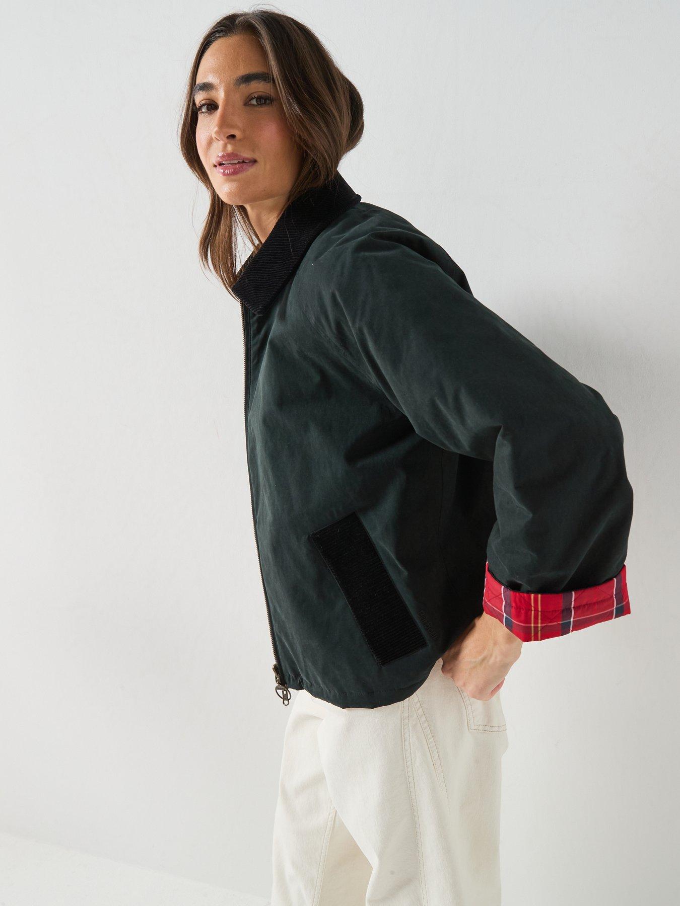 Image 4 of 6 of Barbour Dawn Reversible Casual Jacket - Black