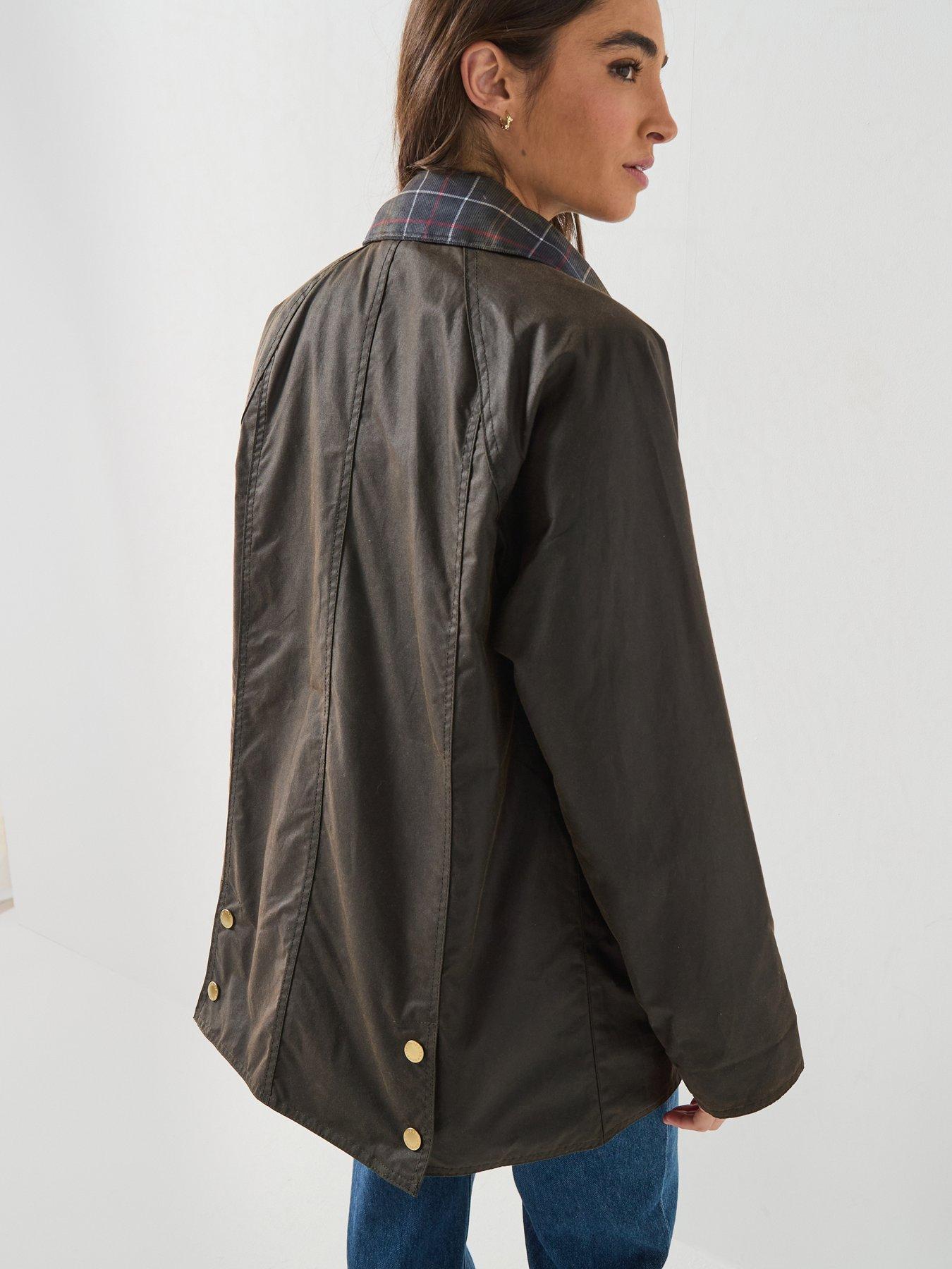 Image 6 of 6 of Barbour Icons Tartan Collar Modern Beadnell Wax Jacket