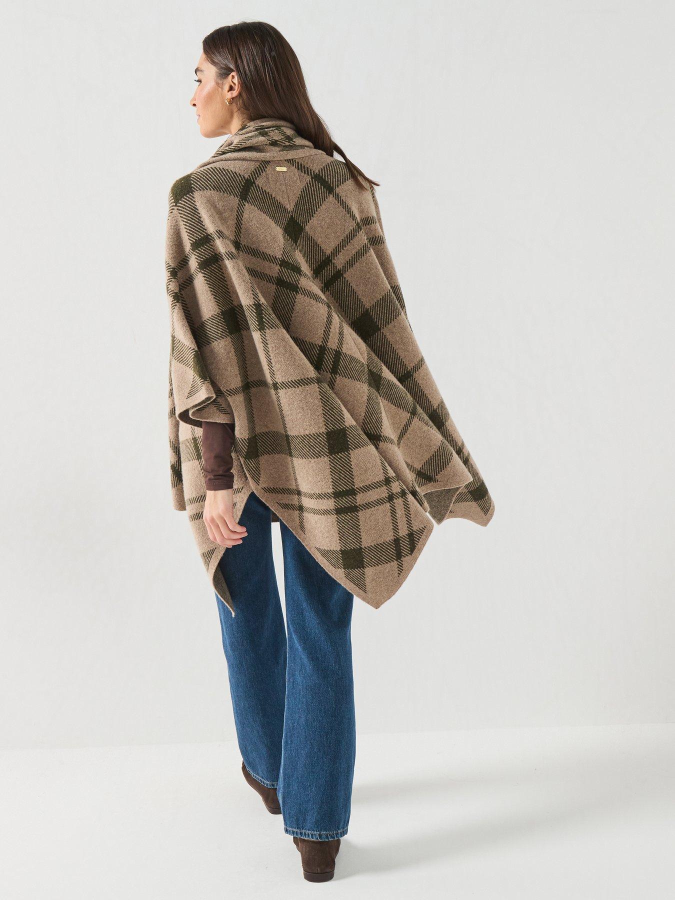 Image 2 of 6 of Barbour Women's Vienna Knitted Cape - Cream