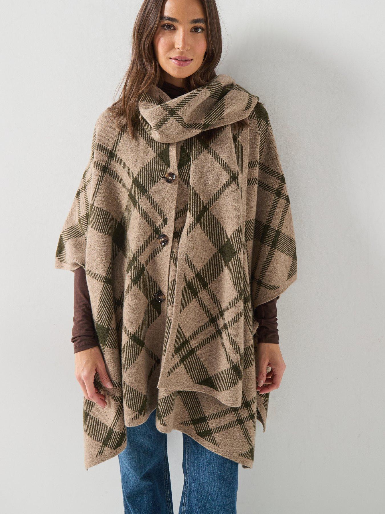 Image 6 of 6 of Barbour Women's Vienna Knitted Cape - Cream