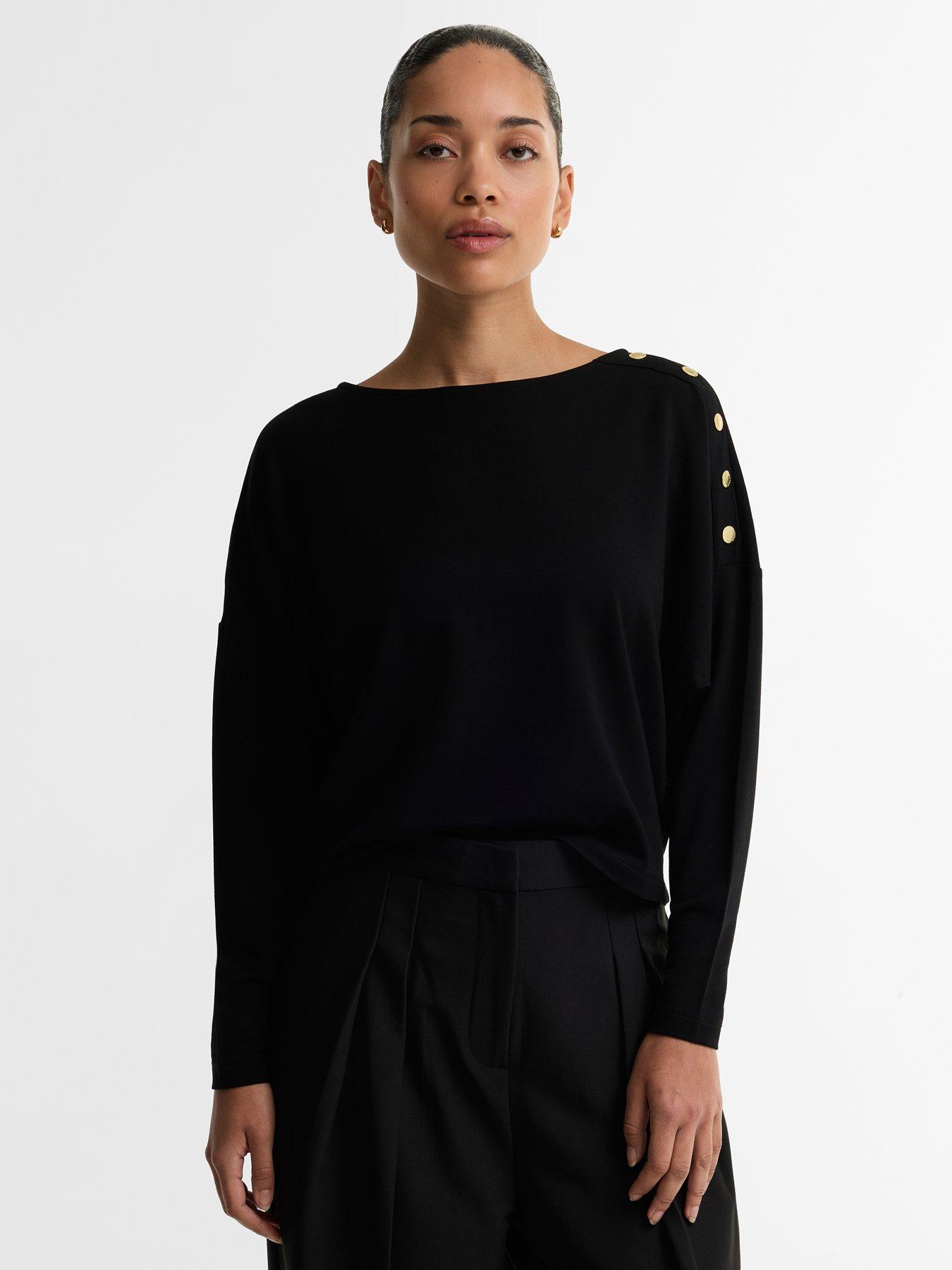 Image 1 of 4 of Barbour International Cyrus Top - Black