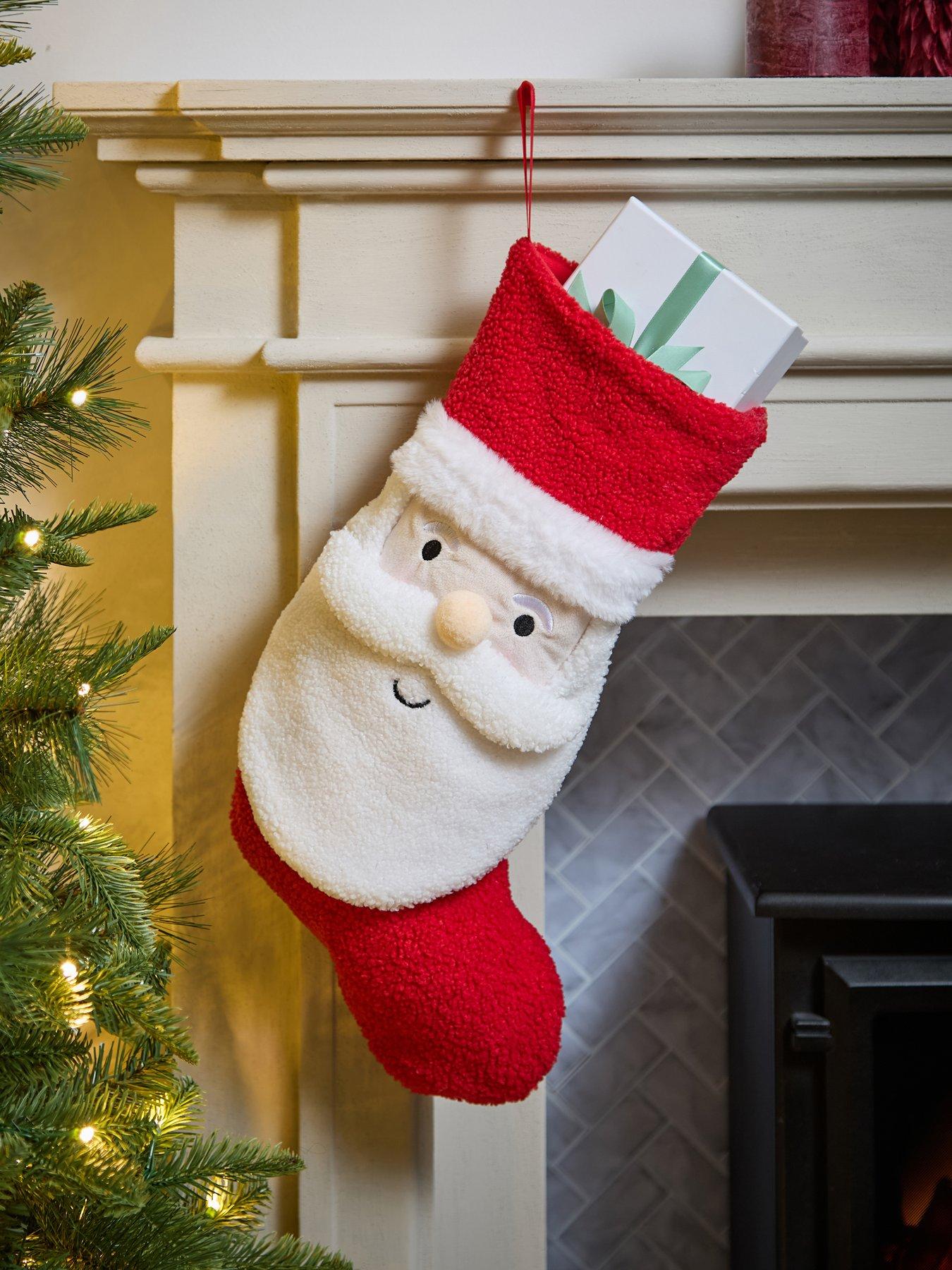 Festive Santa Christmas Stocking - 46cm