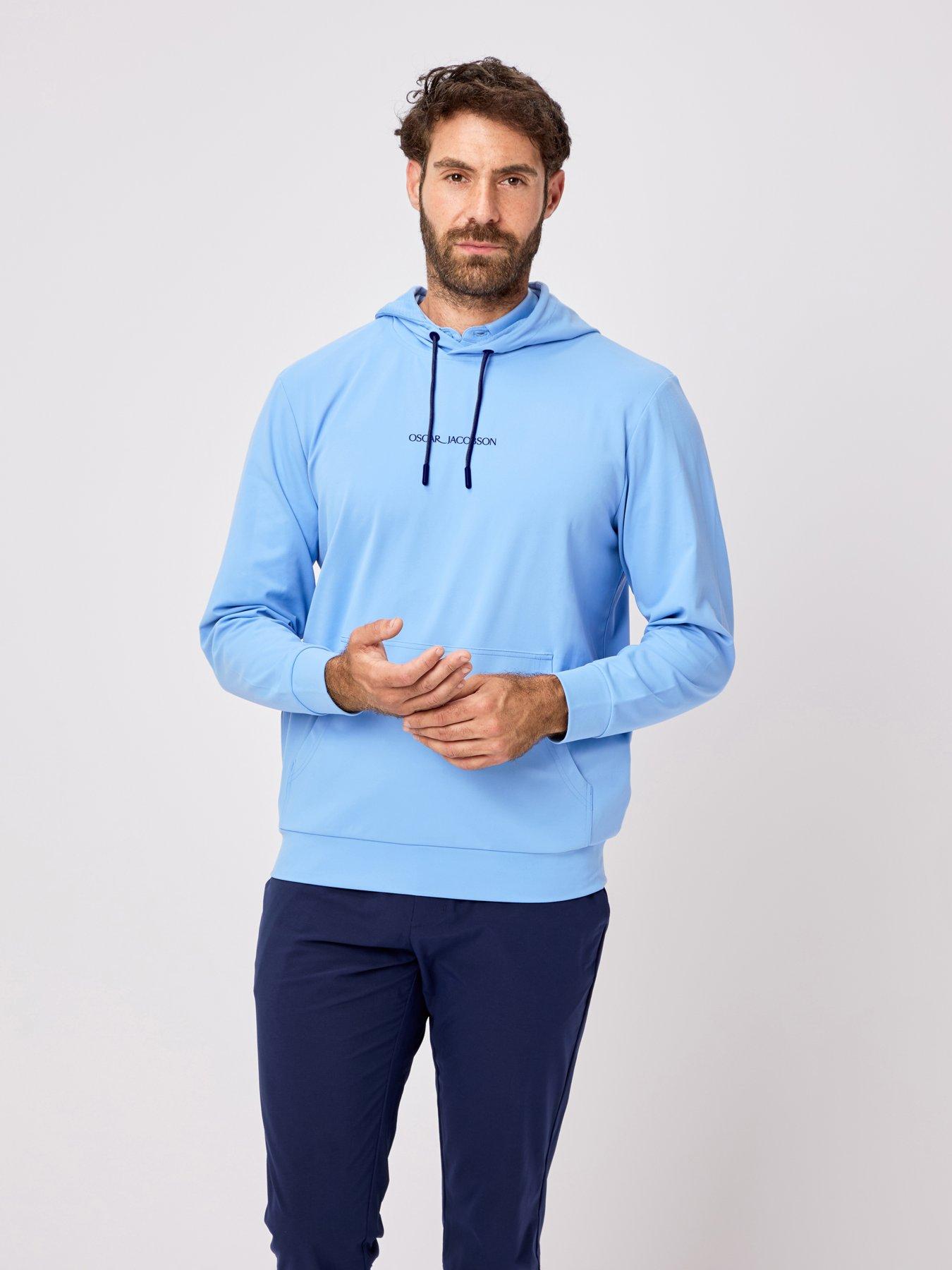 Oscar Jacobson Mens Golf Denbigh Hoodie - Blue