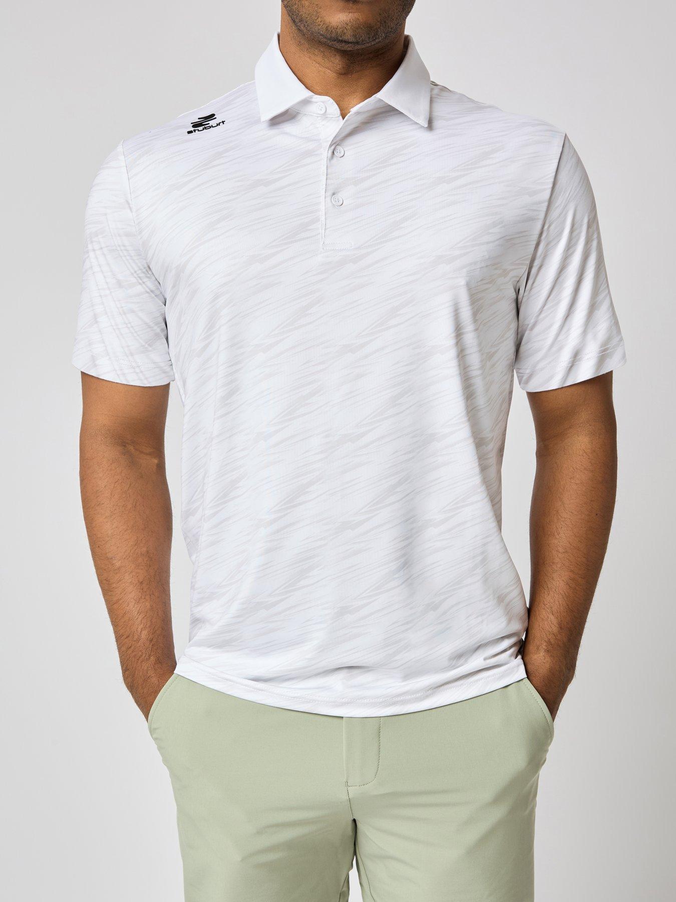Image 3 of 4 of Stuburt Mens Golf Alicante Polo - White