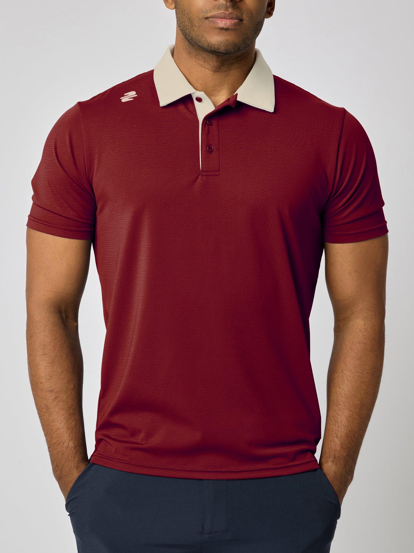 Stuburt Mens Golf Lit Polo - Red