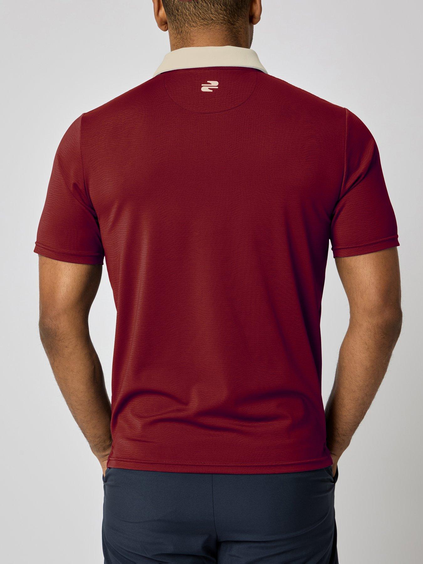 Image 2 of 5 of Stuburt Mens Golf Lit Polo - Red
