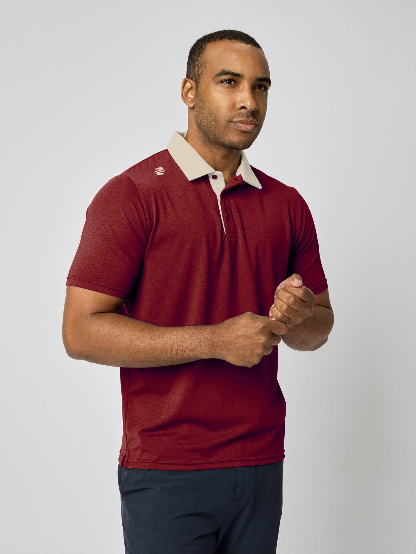 Image 4 of 5 of Stuburt Mens Golf Lit Polo - Red