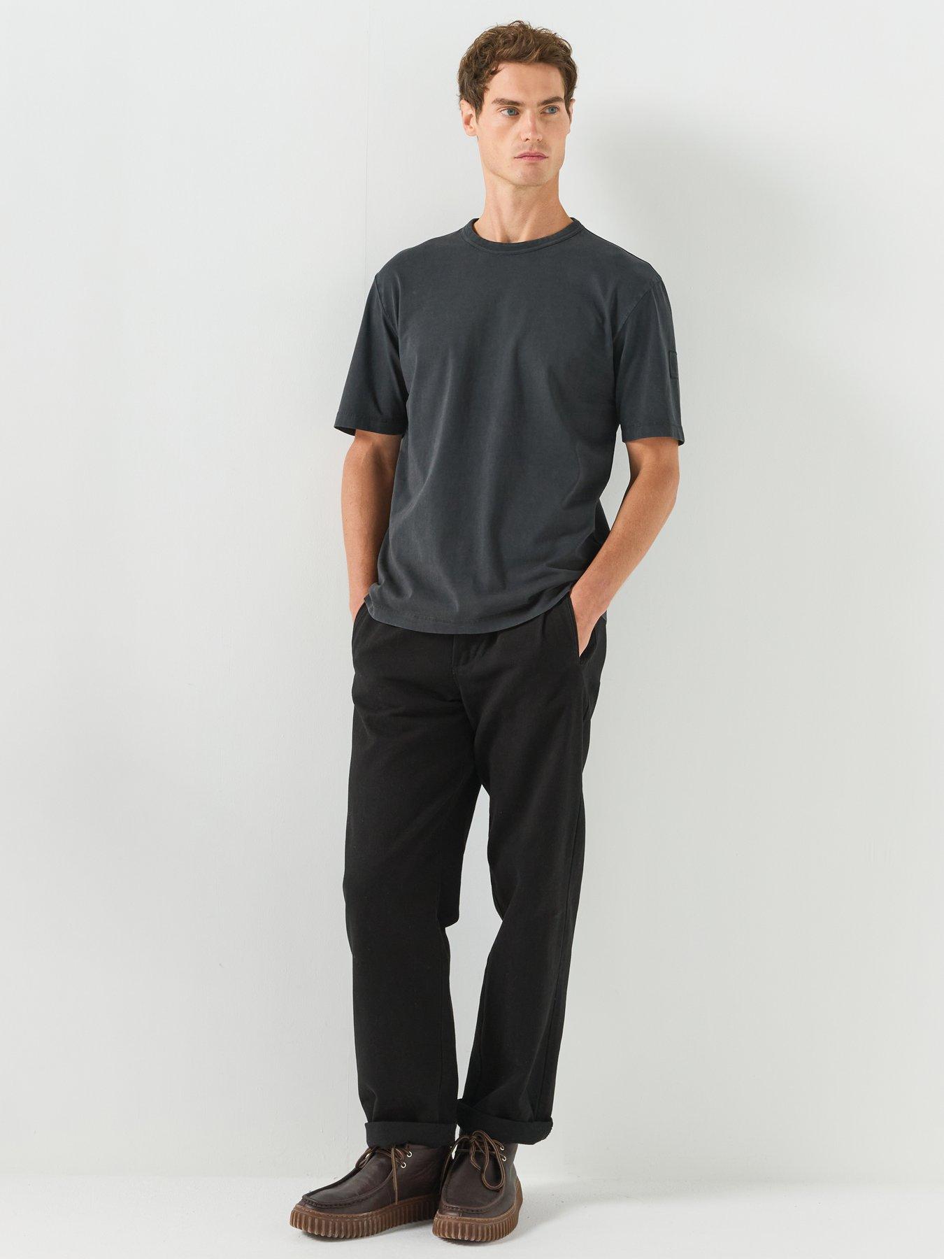 Image 3 of 5 of Belstaff Valley Garment Dye T-Shirt - Black