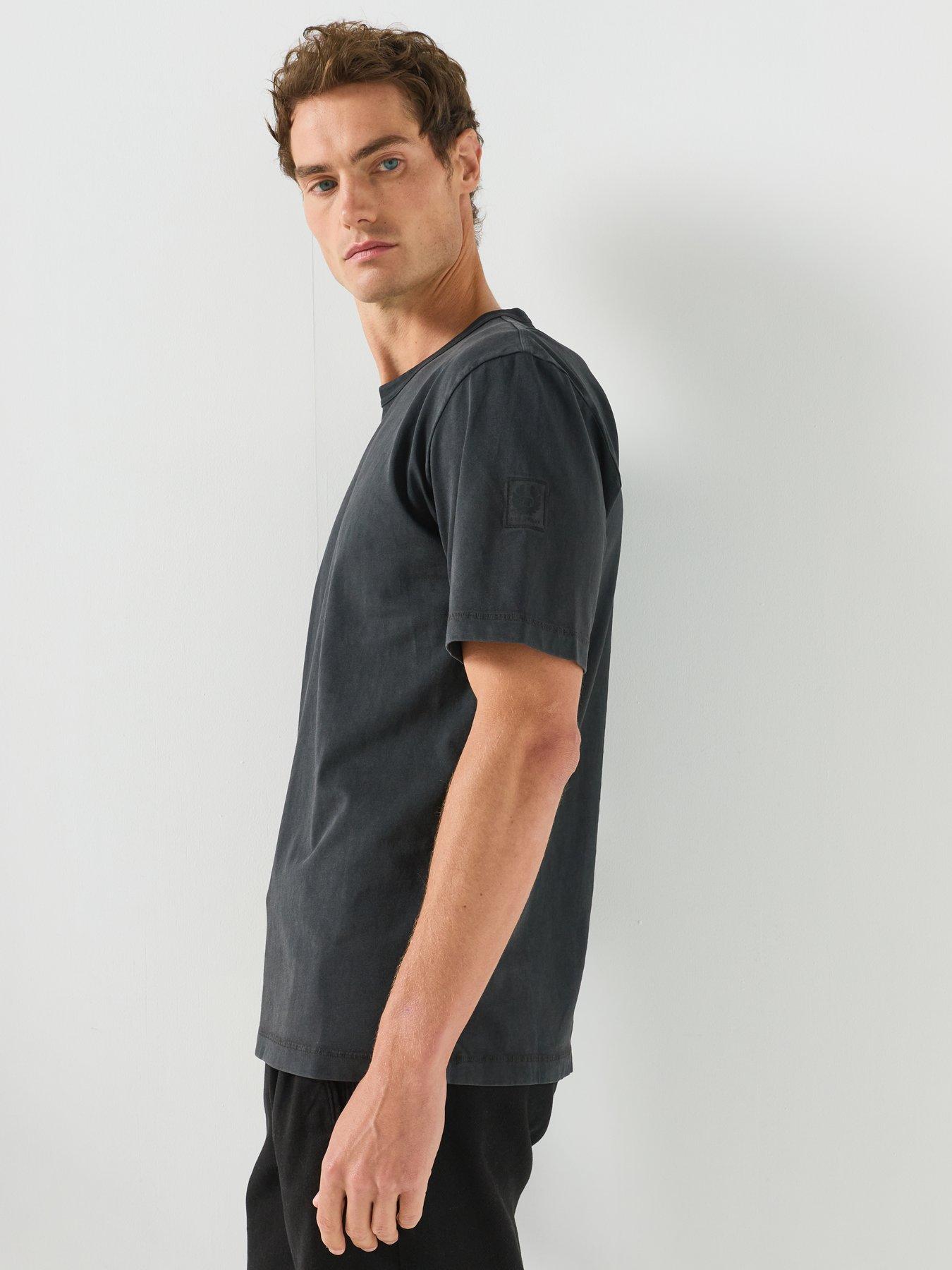Image 5 of 5 of Belstaff Valley Garment Dye T-Shirt - Black