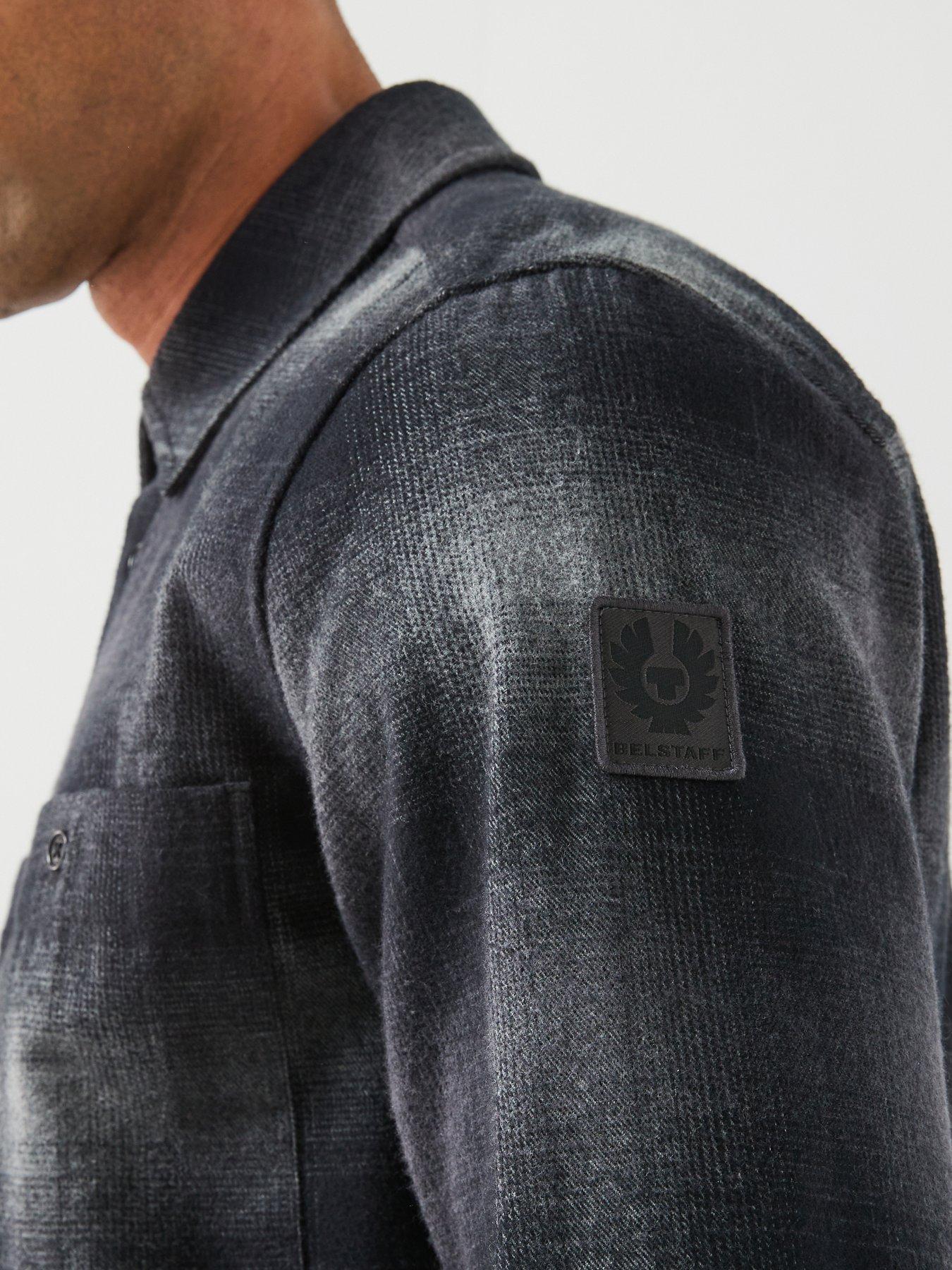 Image 4 of 5 of Belstaff Ravine Cotton Corduroy Shirt - Dark Blue