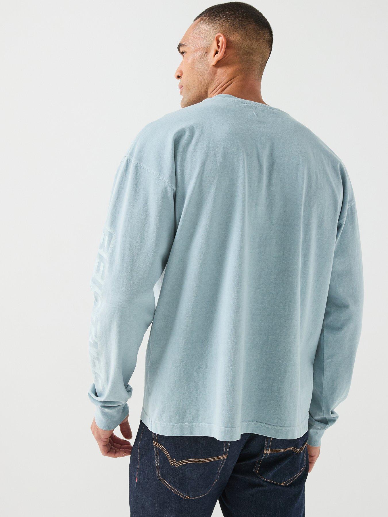 Image 2 of 6 of Belstaff Competition Long Sleeve T-Shirt - Light Blue