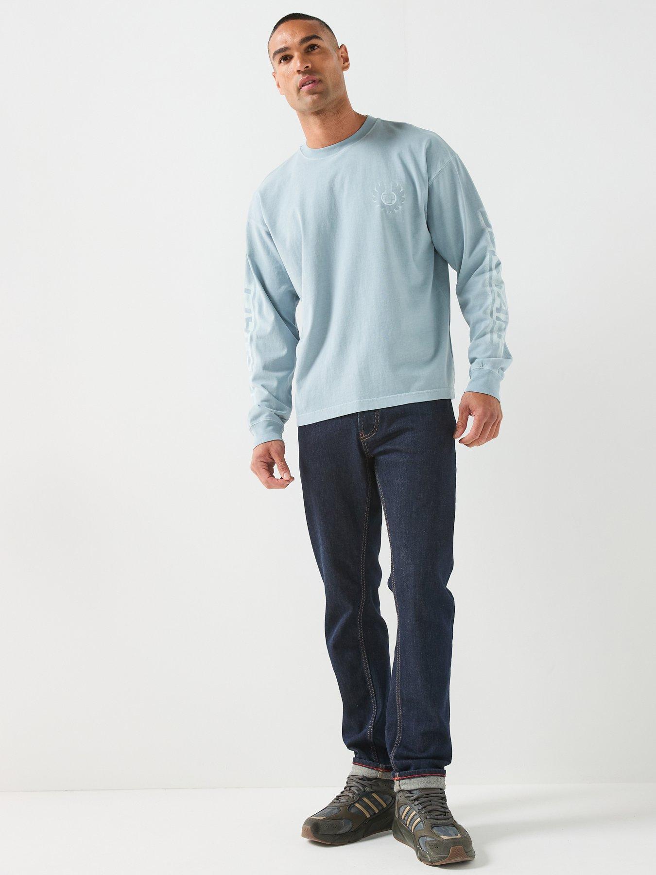 Image 3 of 6 of Belstaff Competition Long Sleeve T-Shirt - Light Blue