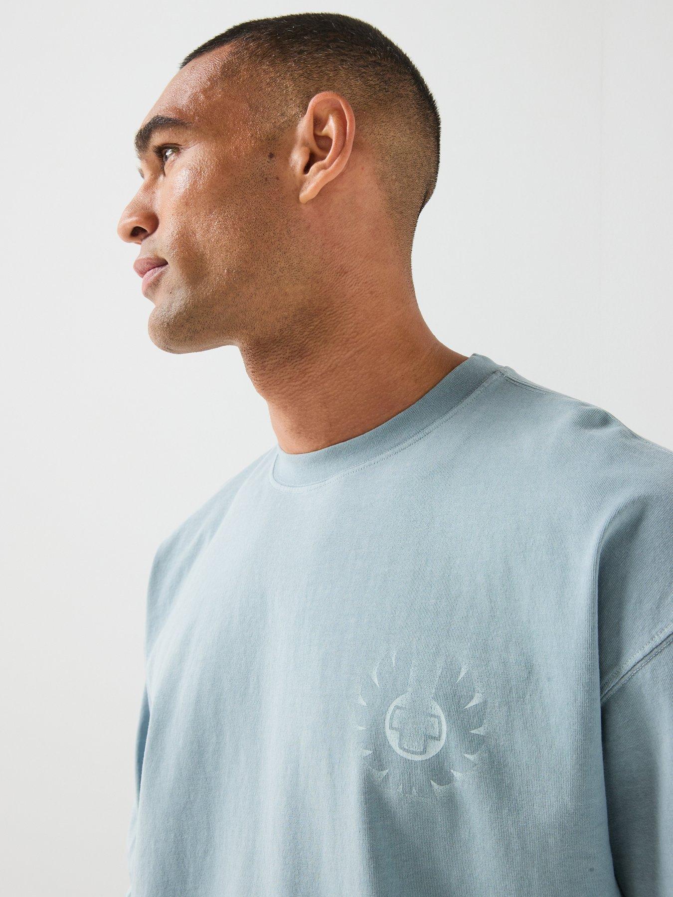 Image 4 of 6 of Belstaff Competition Long Sleeve T-Shirt - Light Blue