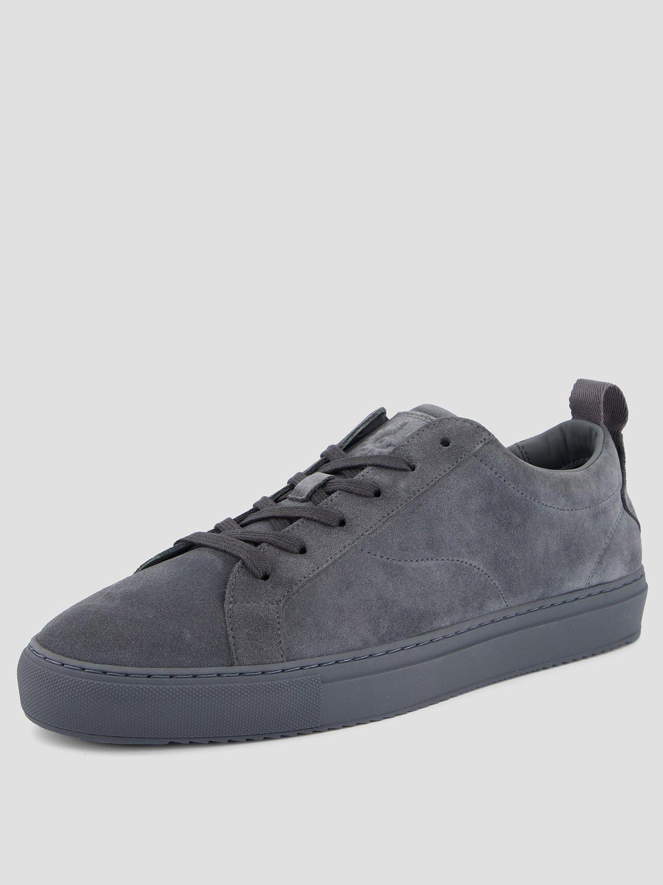 Image 2 of 7 of Belstaff Fleming Suede Trainers - Dark Grey