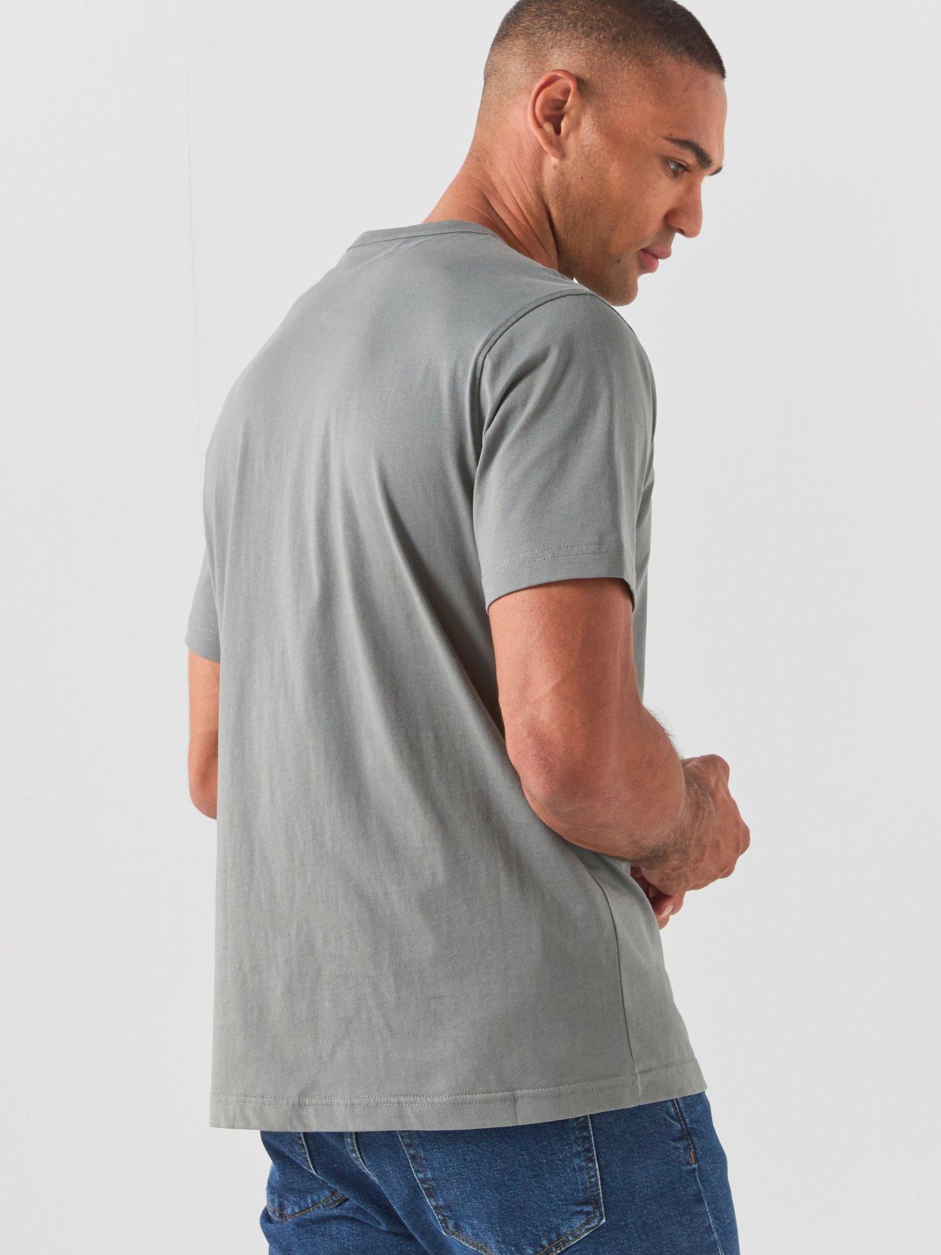 Image 2 of 6 of Belstaff Left Chest Patch Logo Regular Fit T-Shirt - Grey