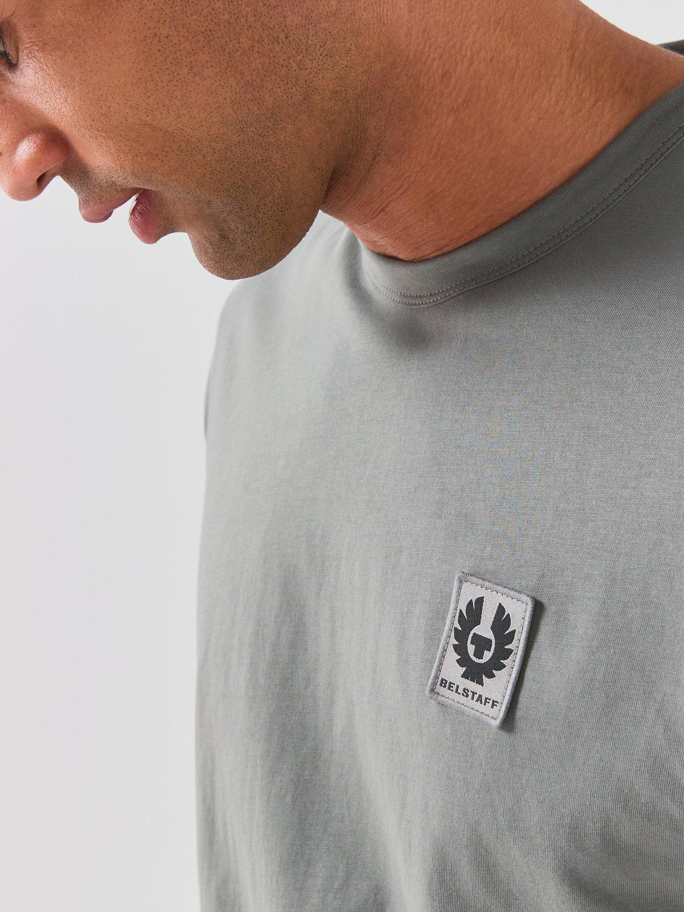 Image 5 of 6 of Belstaff Left Chest Patch Logo Regular Fit T-Shirt - Grey