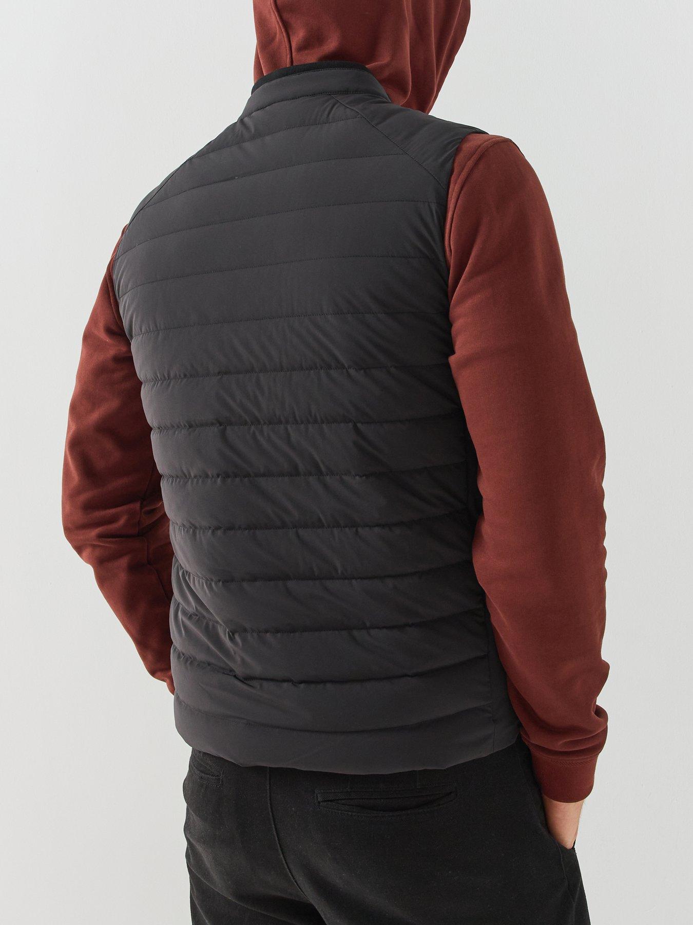 Image 2 of 6 of Belstaff Mens Chassis Padded Full-Zip Quilted Gilet - Black