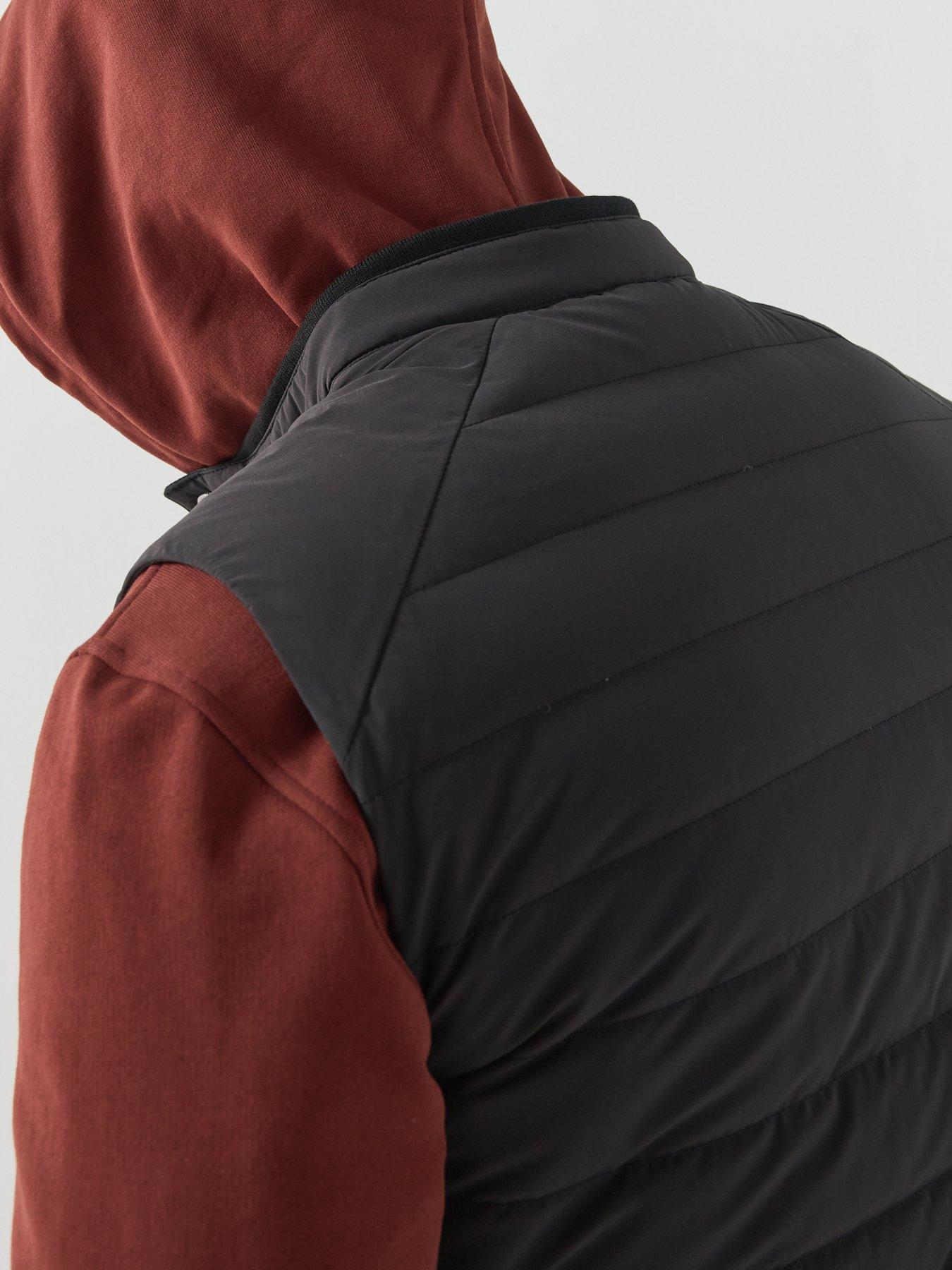 Image 6 of 6 of Belstaff Mens Chassis Padded Full-Zip Quilted Gilet - Black