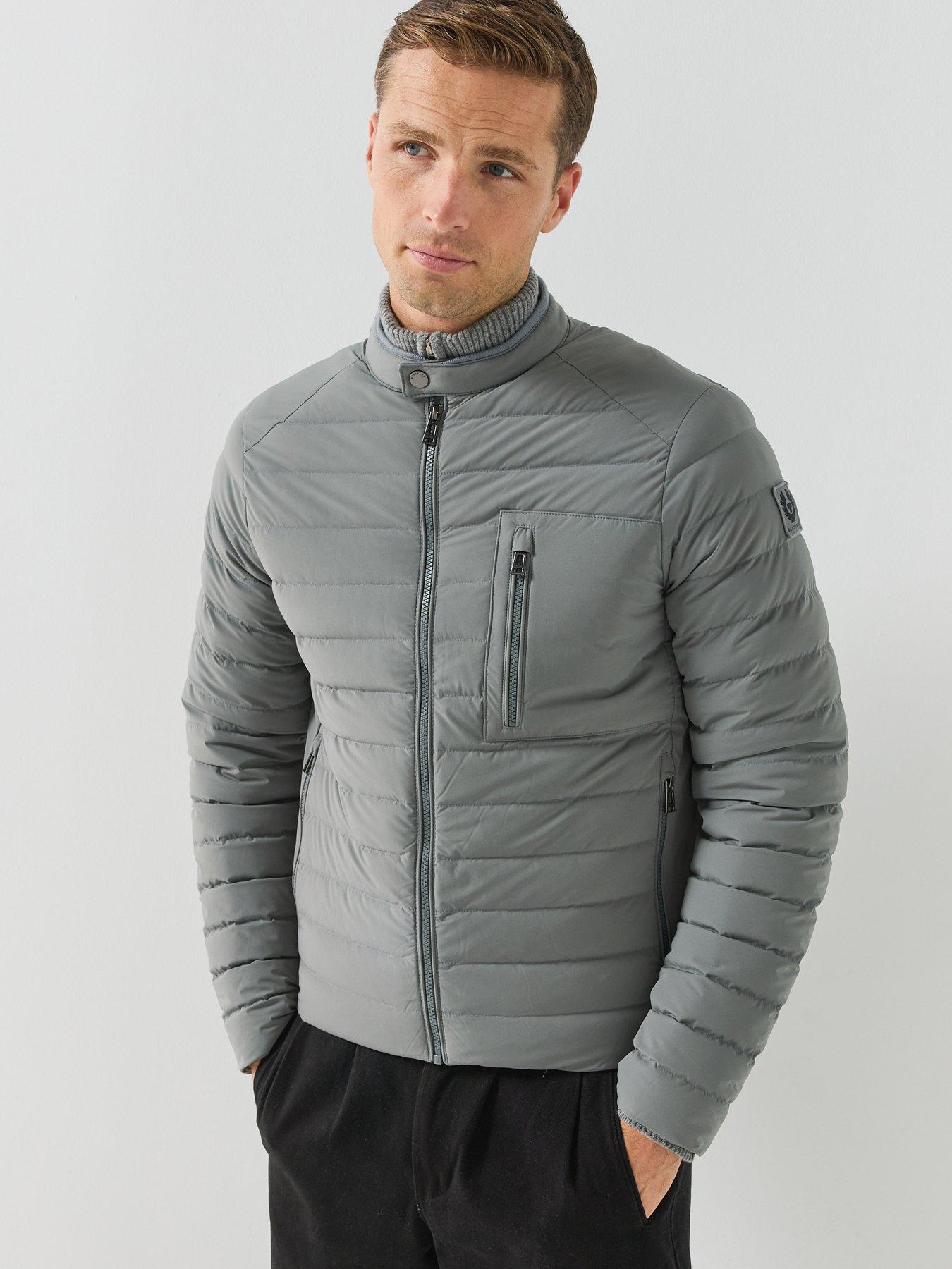 Image 5 of 6 of Belstaff Mens Chassis Padded Stretch Jacket - Grey