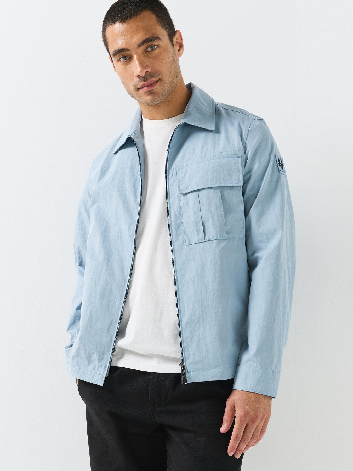 Belstaff Men's Cargo Overshirt - Light Blue