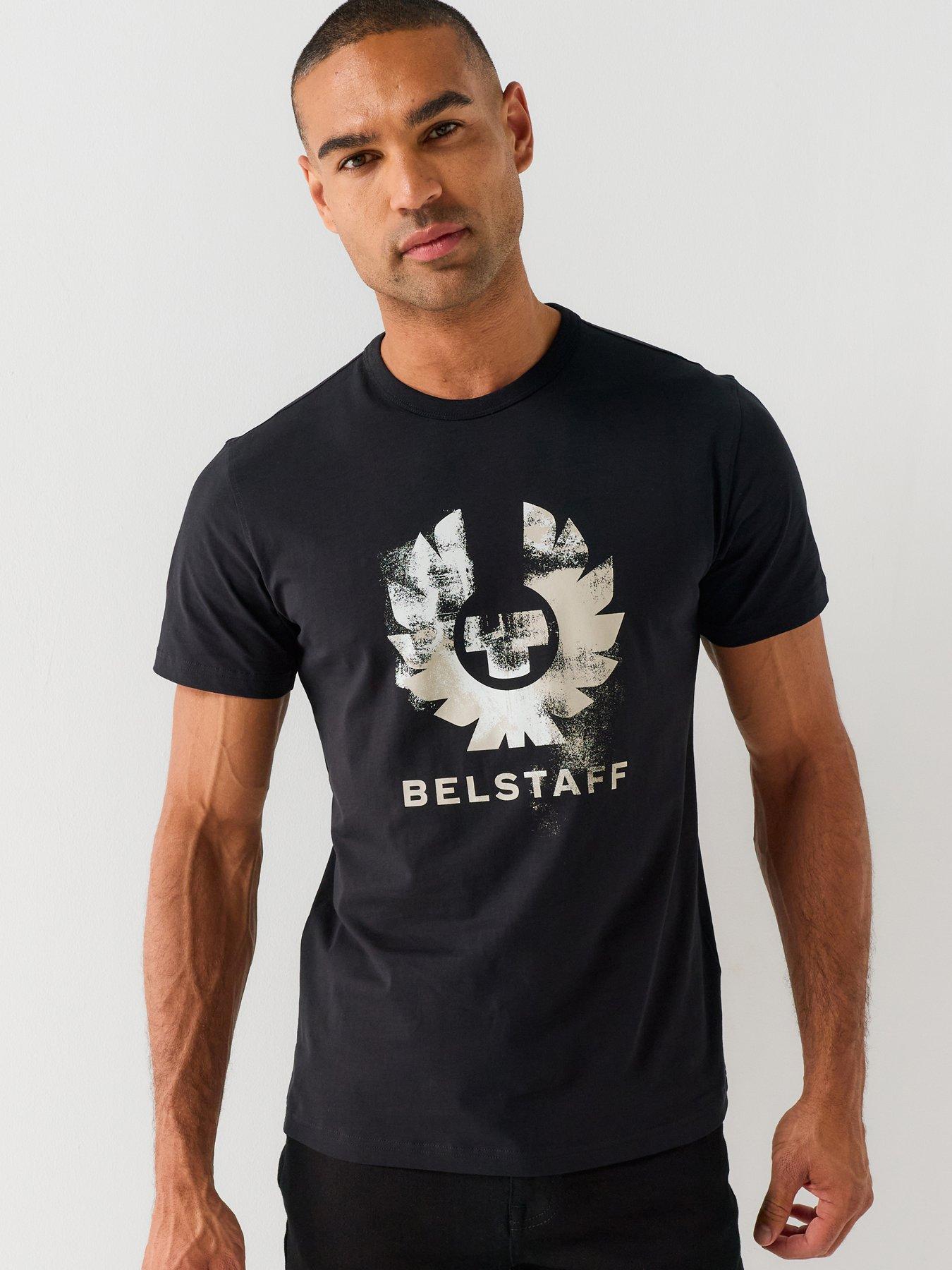 Belstaff Blur Graphic T-Shirt, Black, Size L, Men