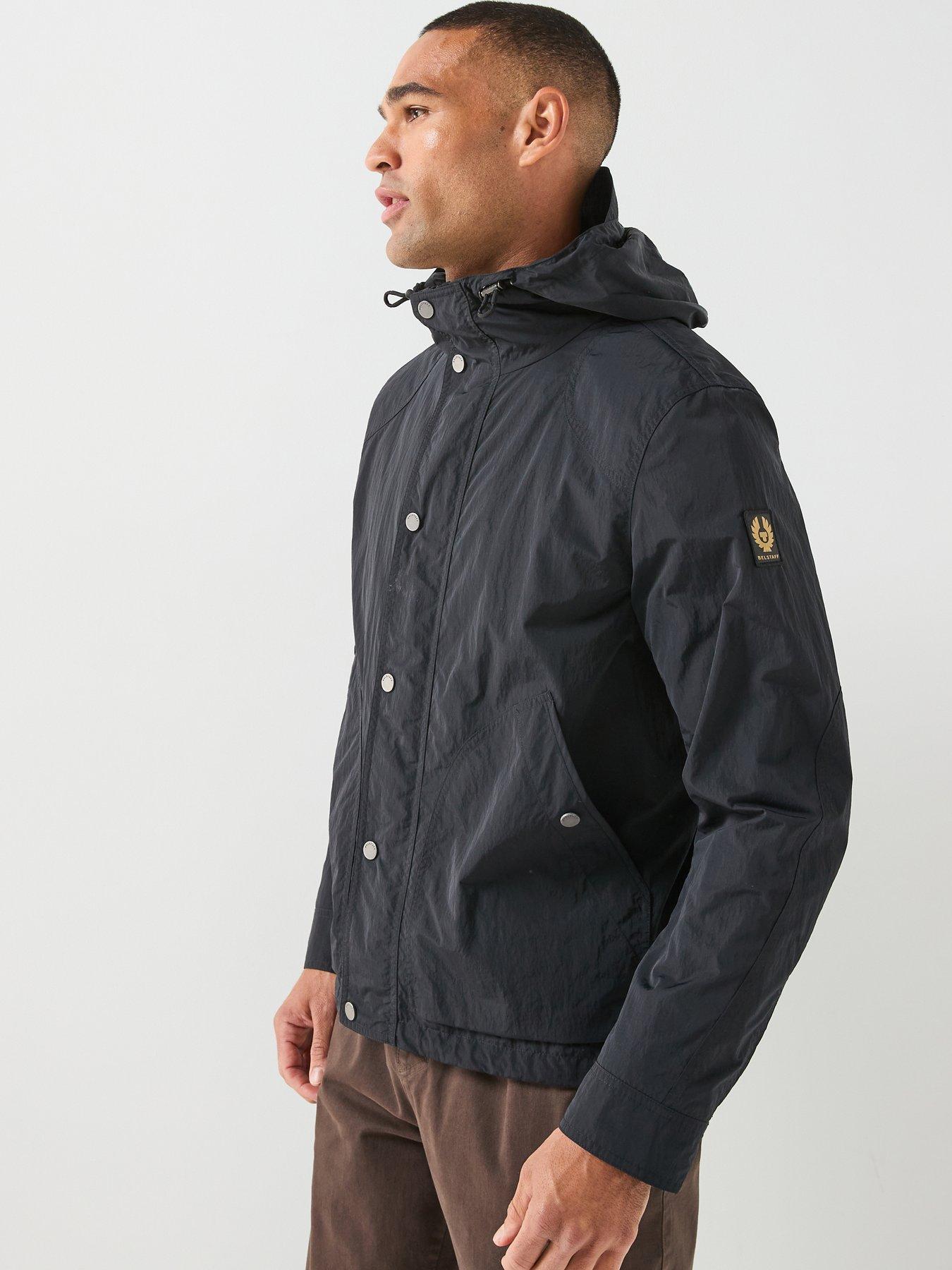 Belstaff Marsh Hooded Jacket, Black, Size L, Men