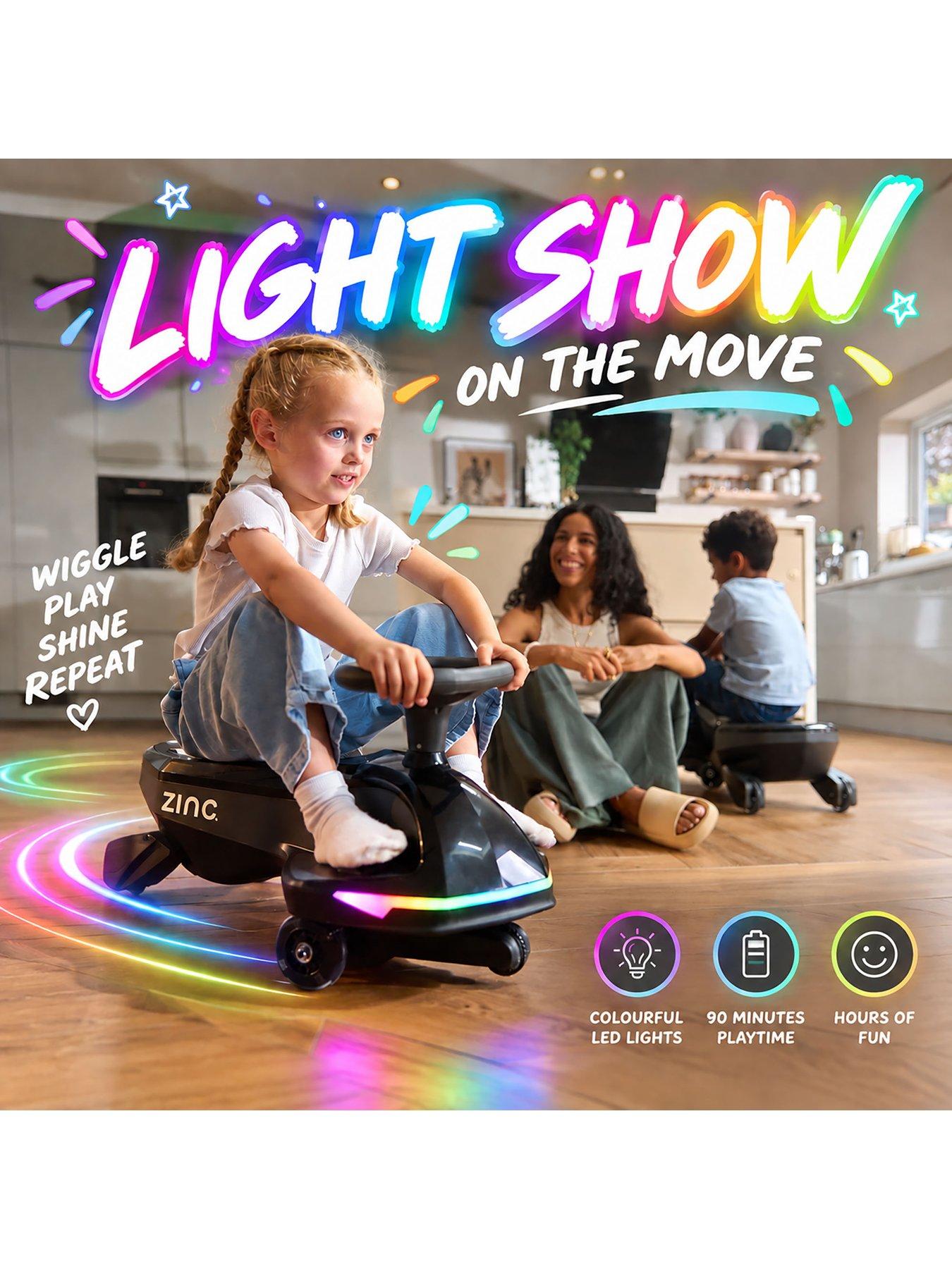 Image 3 of 8 of Zinc Electric Light Up Wiggle Car Ride On