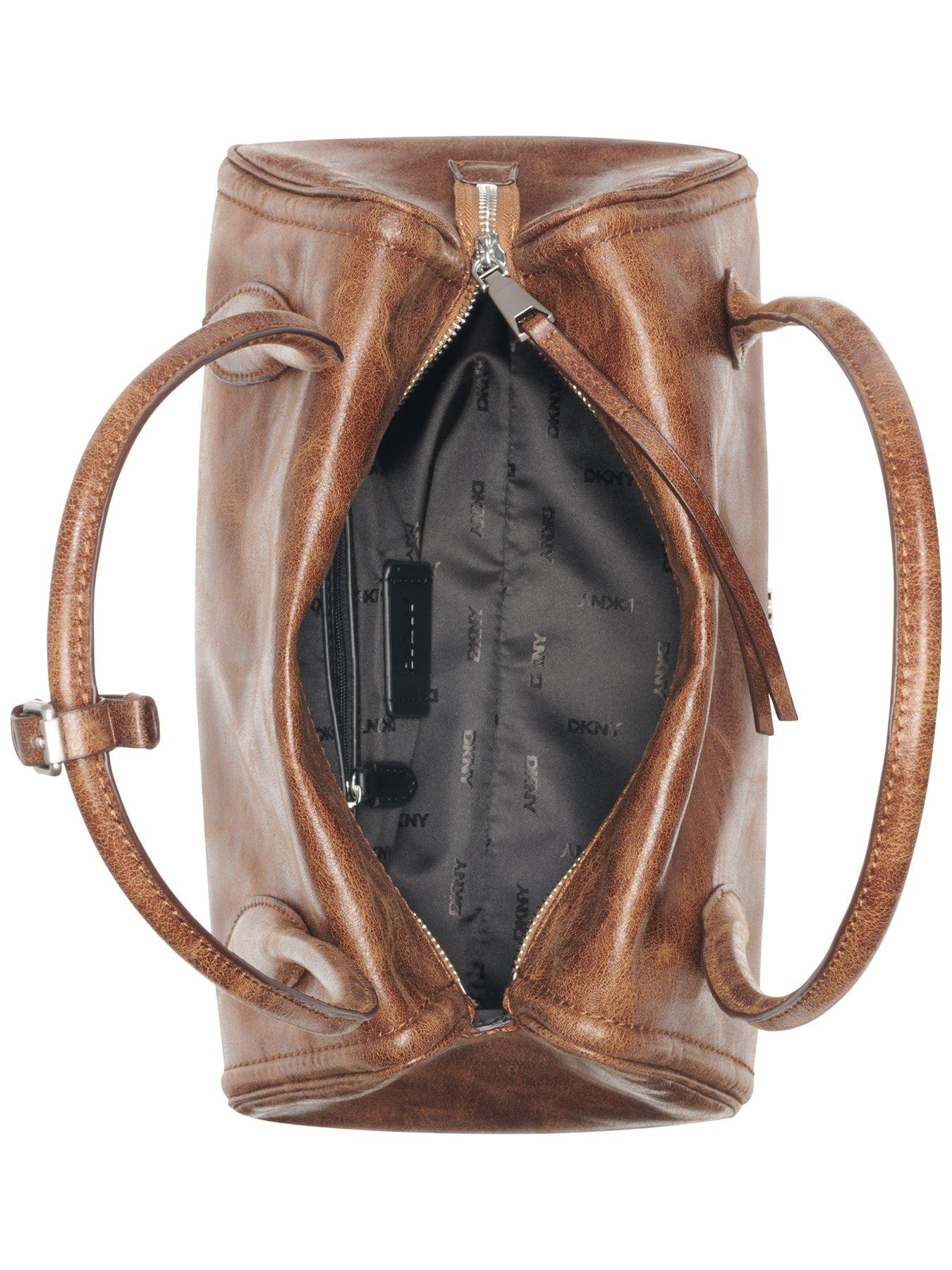 Image 4 of 5 of DKNY Amelie Medium Bowling Bag - Brown