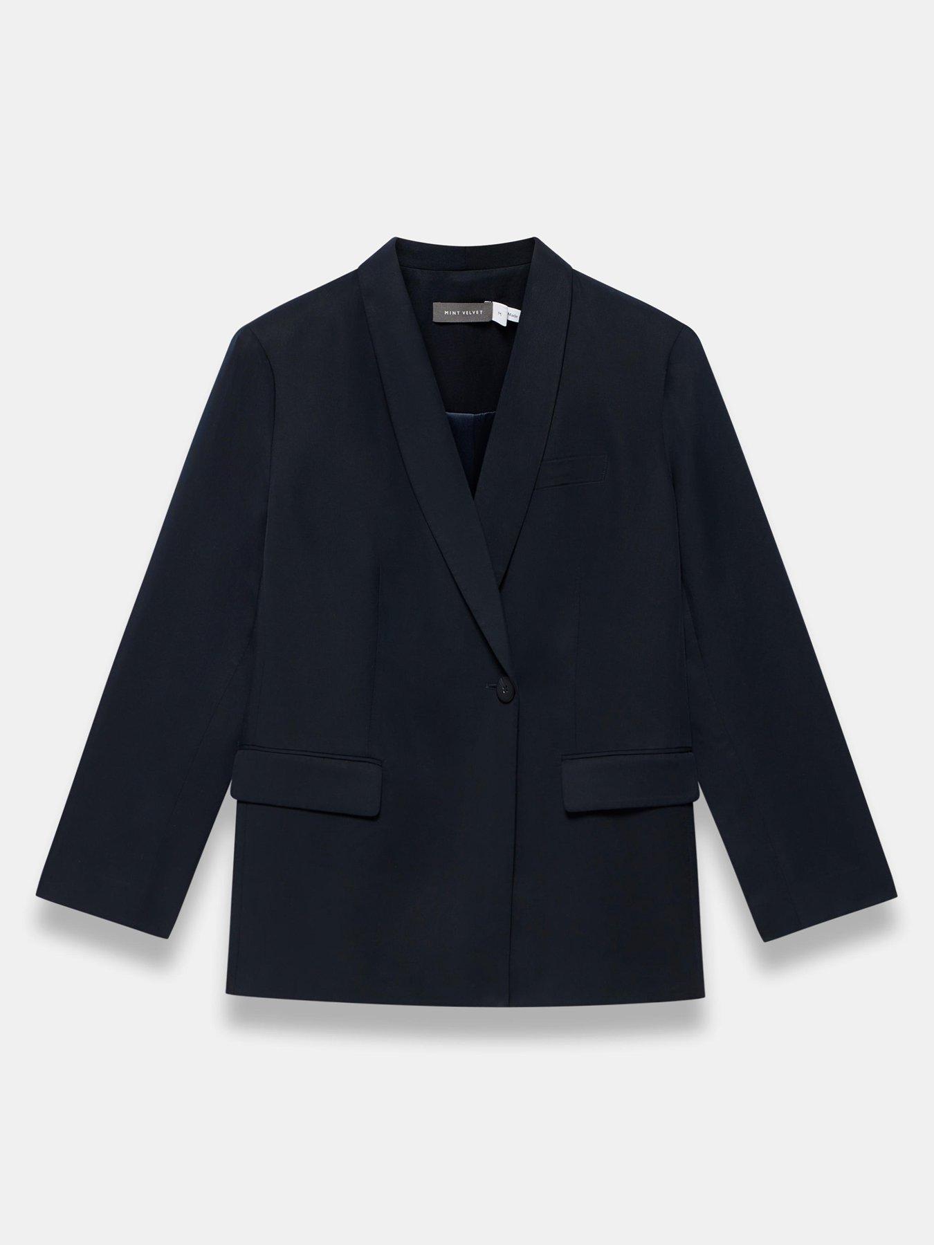 Image 5 of 6 of Mint Velvet Navy Relaxed&nbsp;Blazer