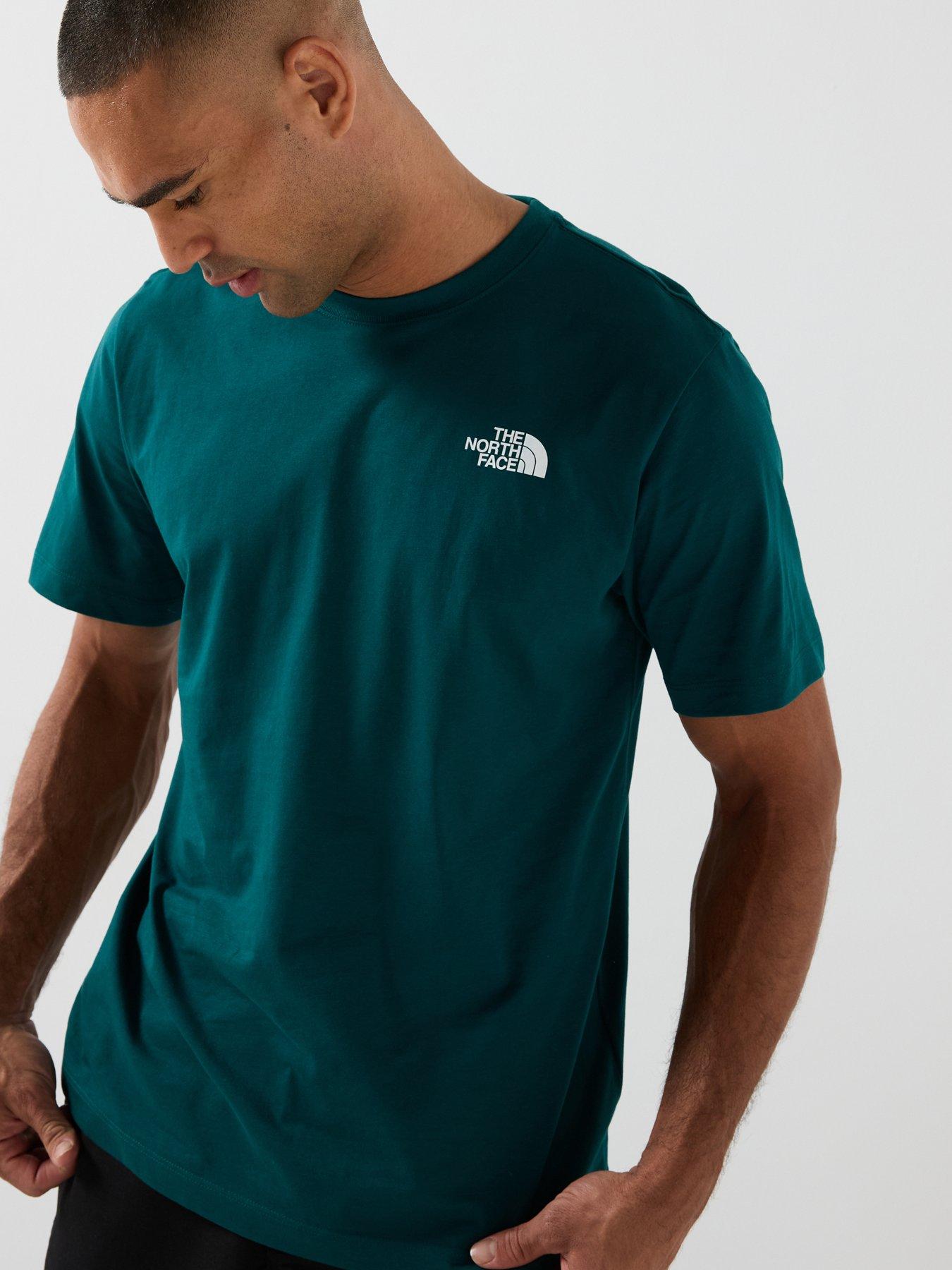 Image 2 of 7 of The North Face Mens Mountain Sketch Graphic T-Shirt - Green