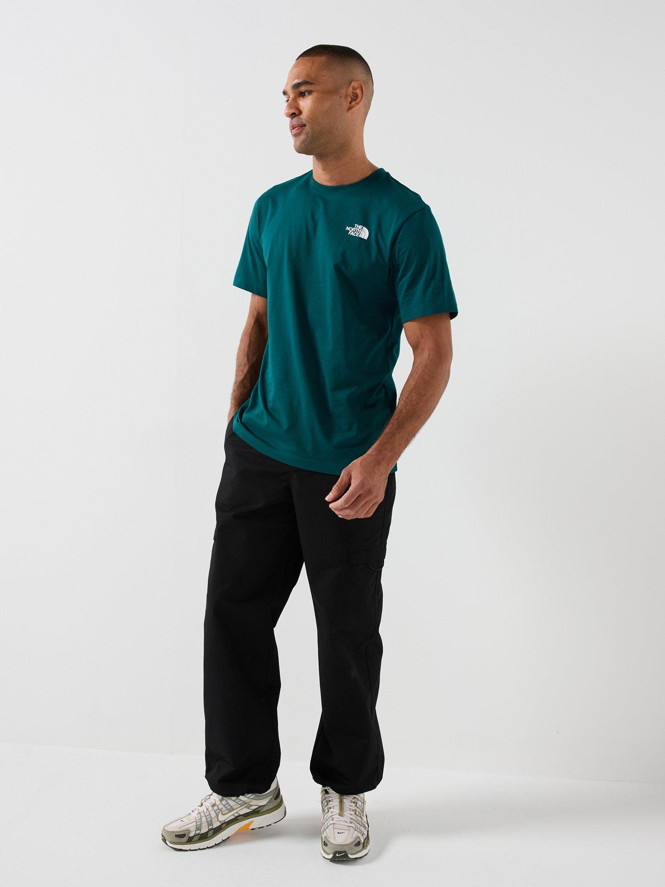 Image 3 of 7 of The North Face Mens Mountain Sketch Graphic T-Shirt - Green