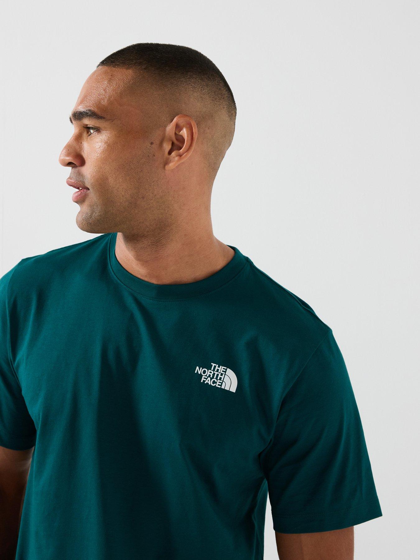 Image 4 of 7 of The North Face Mens Mountain Sketch Graphic T-Shirt - Green