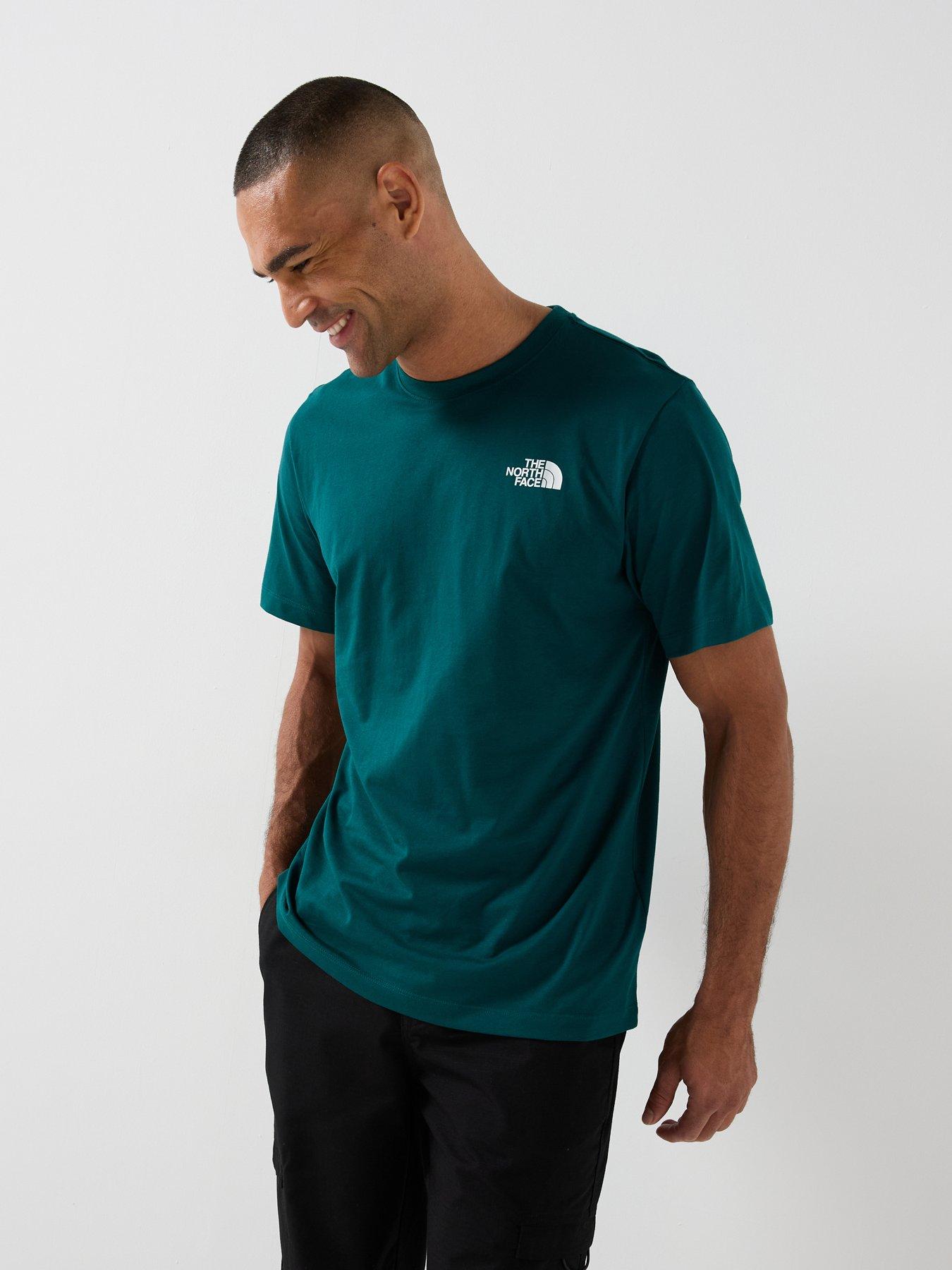 Image 5 of 7 of The North Face Mens Mountain Sketch Graphic T-Shirt - Green
