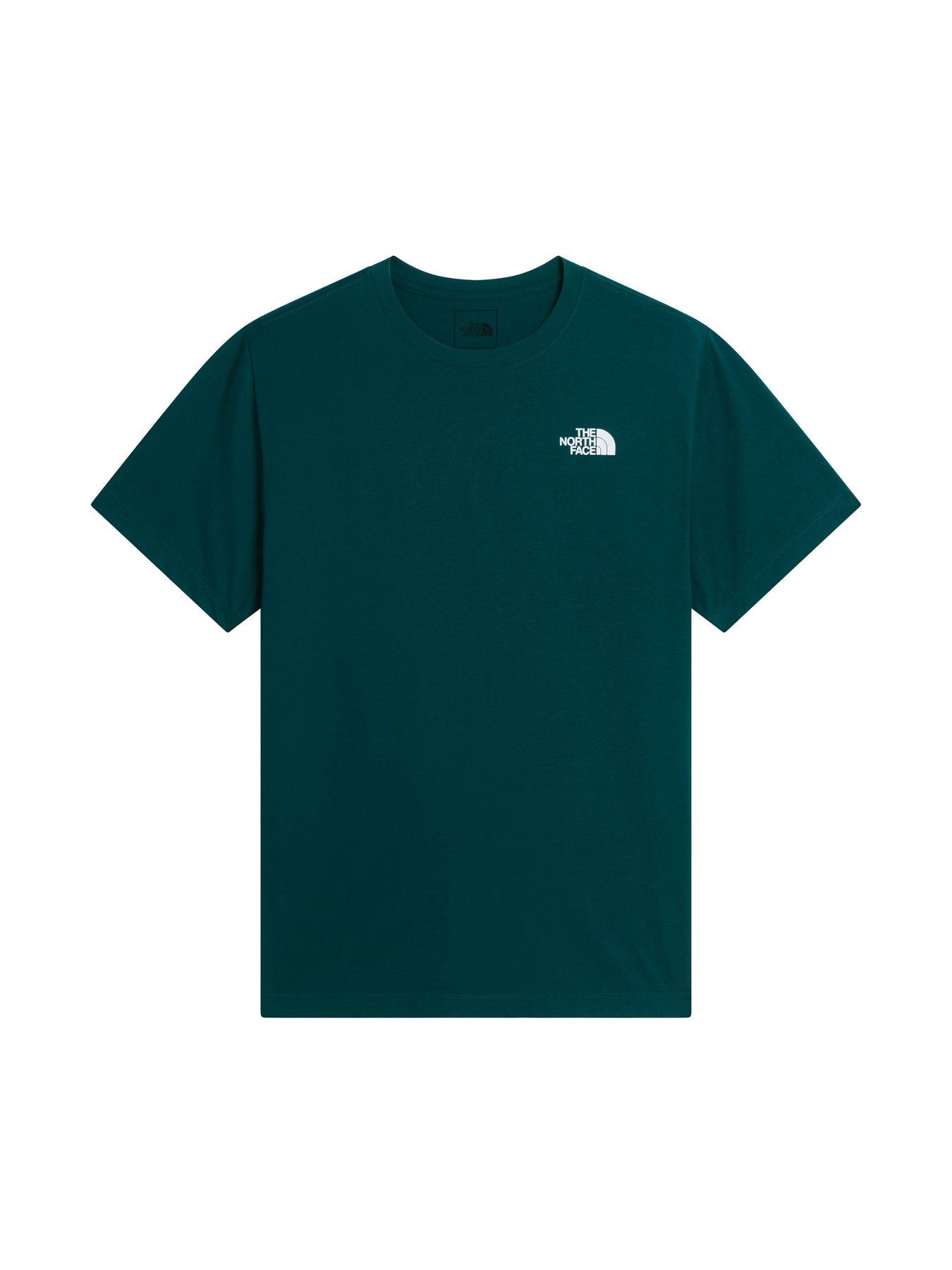 Image 7 of 7 of The North Face Mens Mountain Sketch Graphic T-Shirt - Green