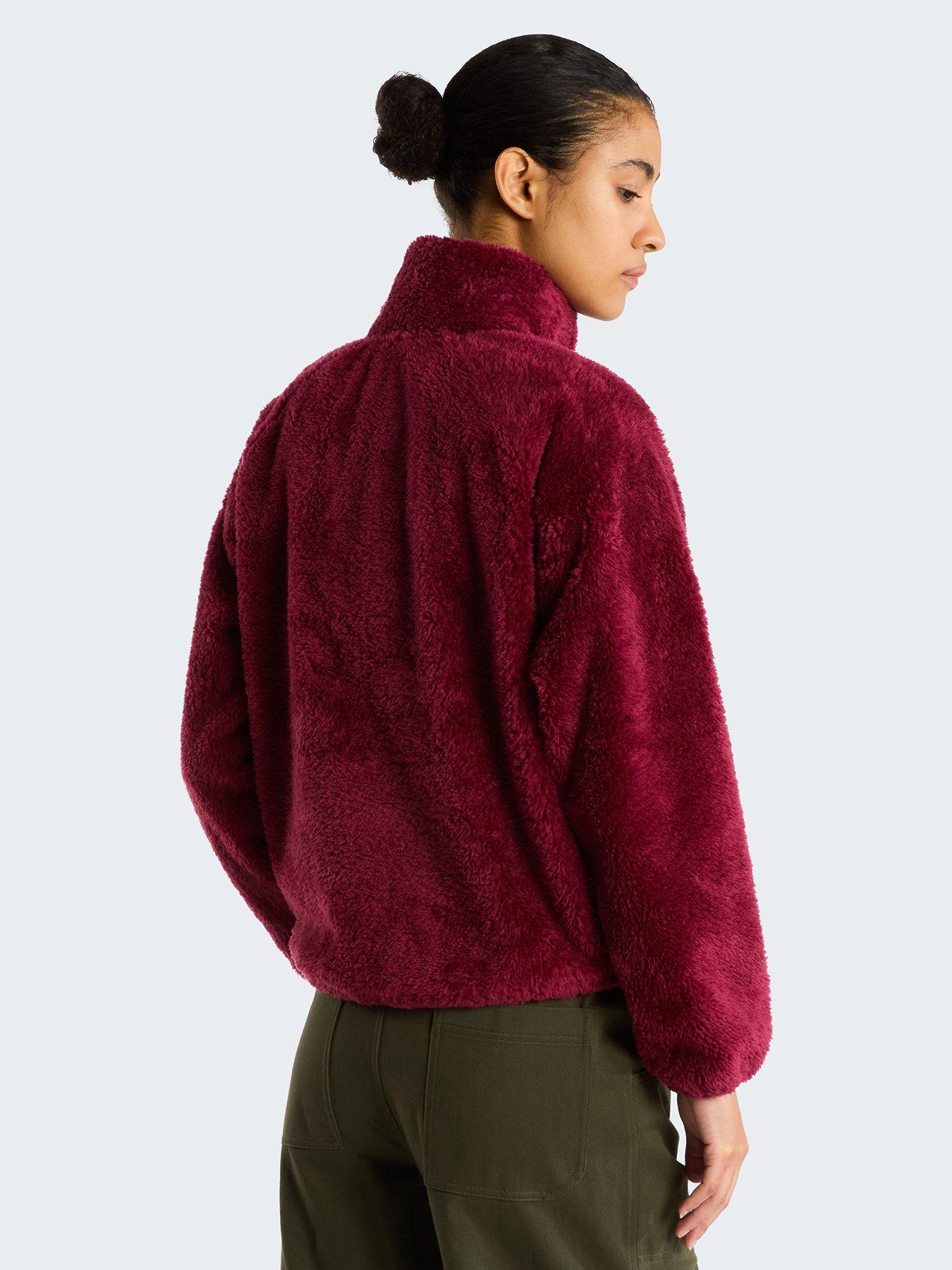 Image 2 of 6 of The North Face Womens Osito Evolve 1/2 Zip Fleece - Burgundy