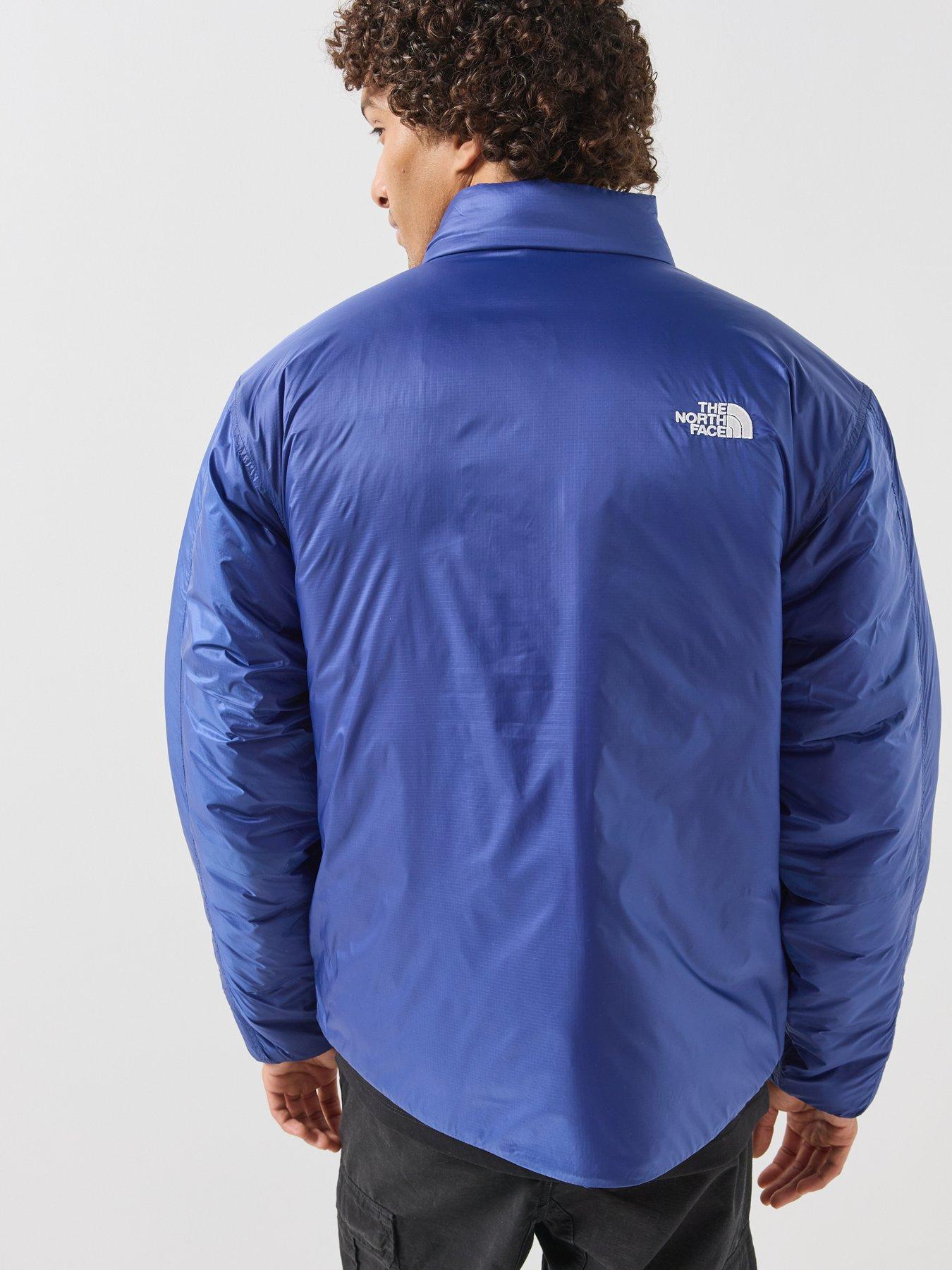 Image 2 of 6 of The North Face Mens Pertex Explore Full Zip Stand Collar Jacket - Blue