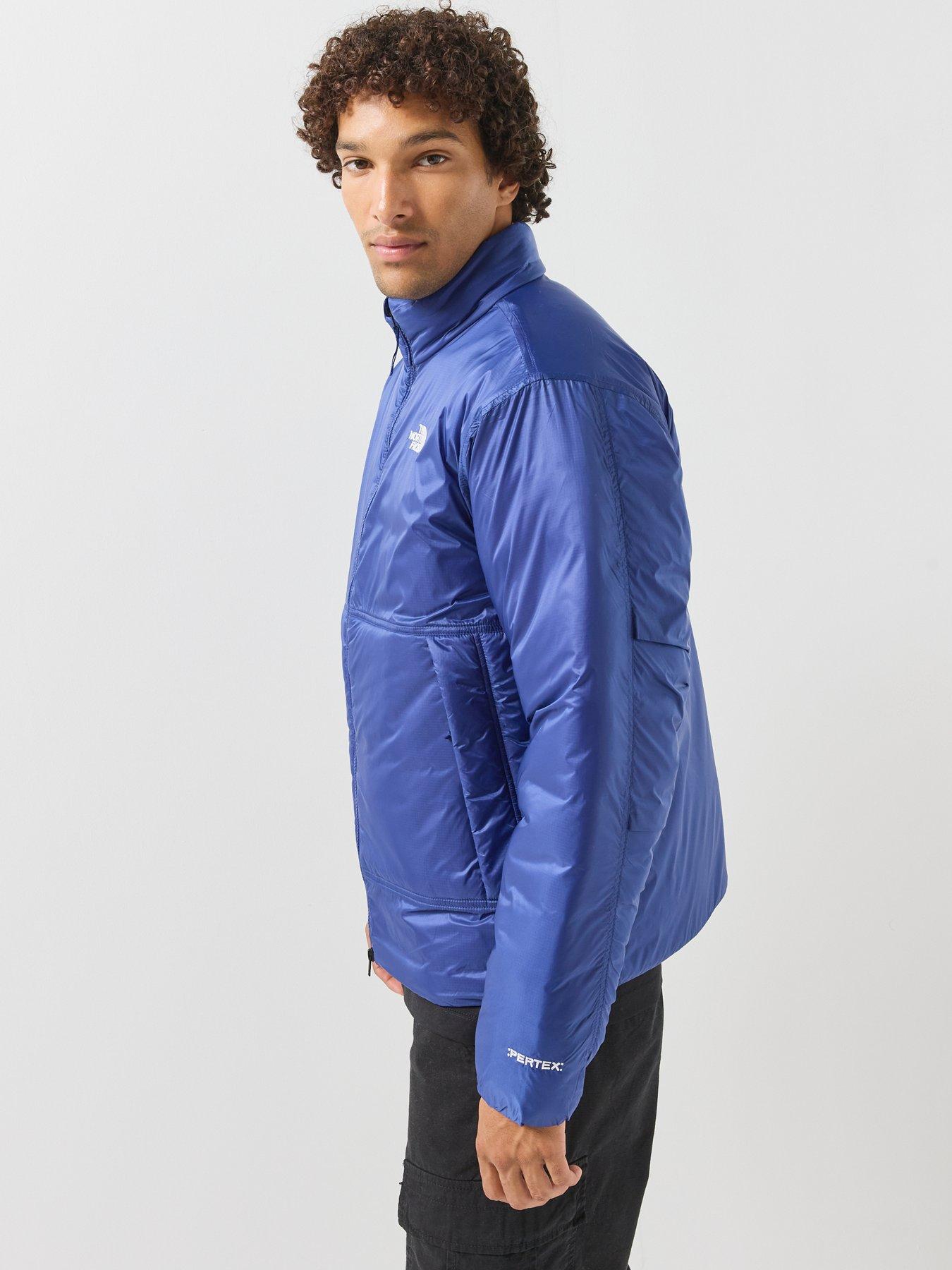 Image 5 of 6 of The North Face Mens Pertex Explore Full Zip Stand Collar Jacket - Blue