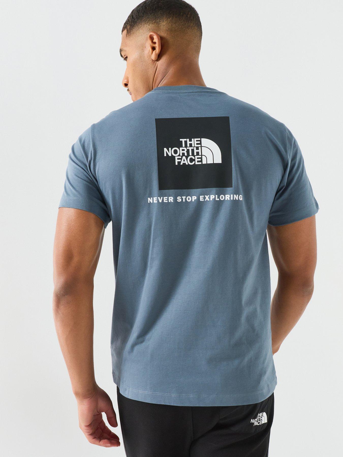 Image 1 of 7 of The North Face Mens Evolution Box -T-Shirt - Blue