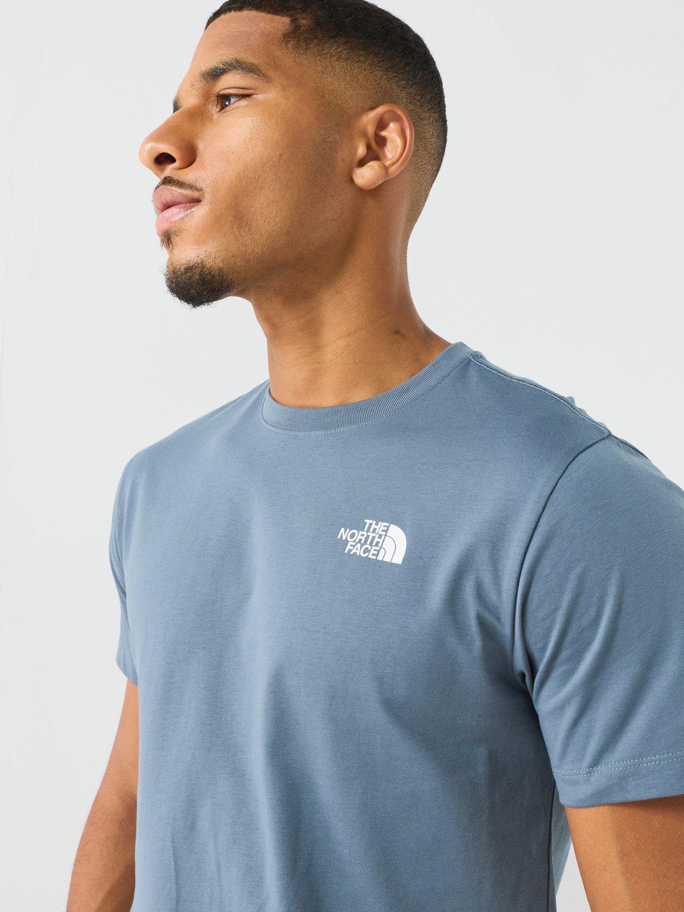 Image 4 of 7 of The North Face Mens Evolution Box -T-Shirt - Blue