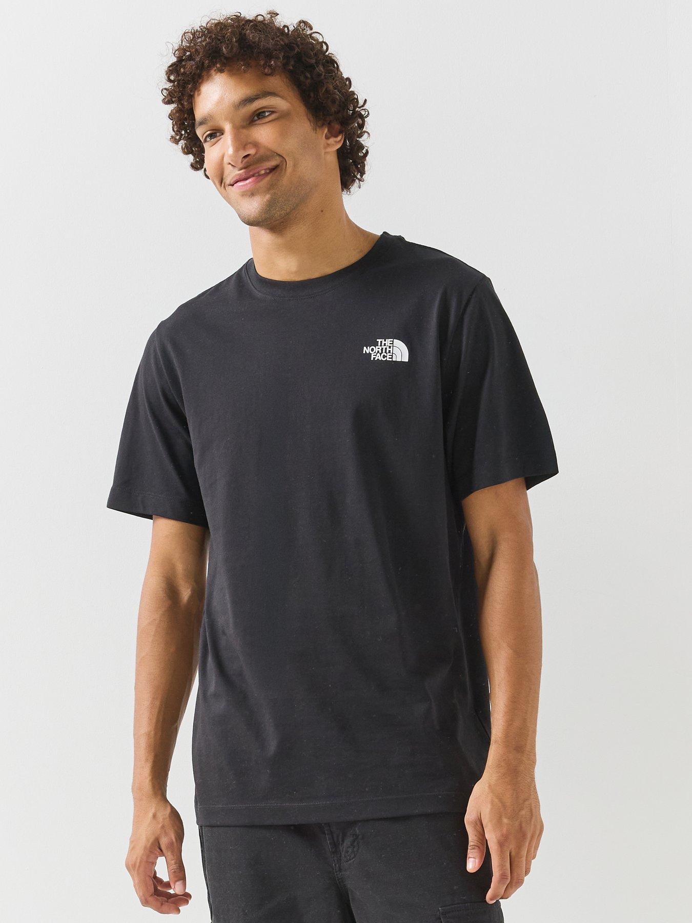 The North Face Mens Vertical Back Logo Graphic T-Shirt - Black