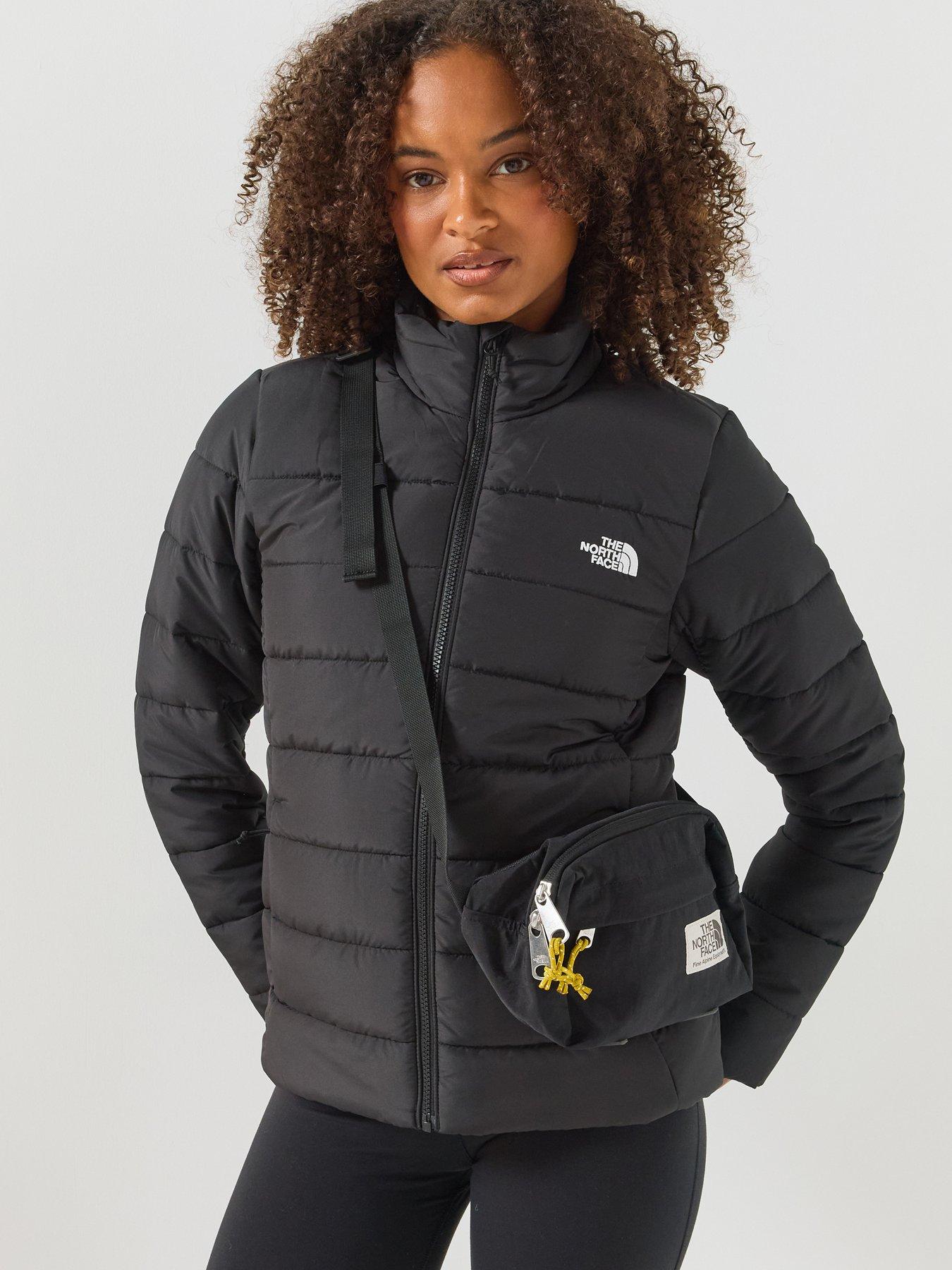 Image 1 of 6 of The North Face Womens WindWall Padded Full Zip Jacket - Black