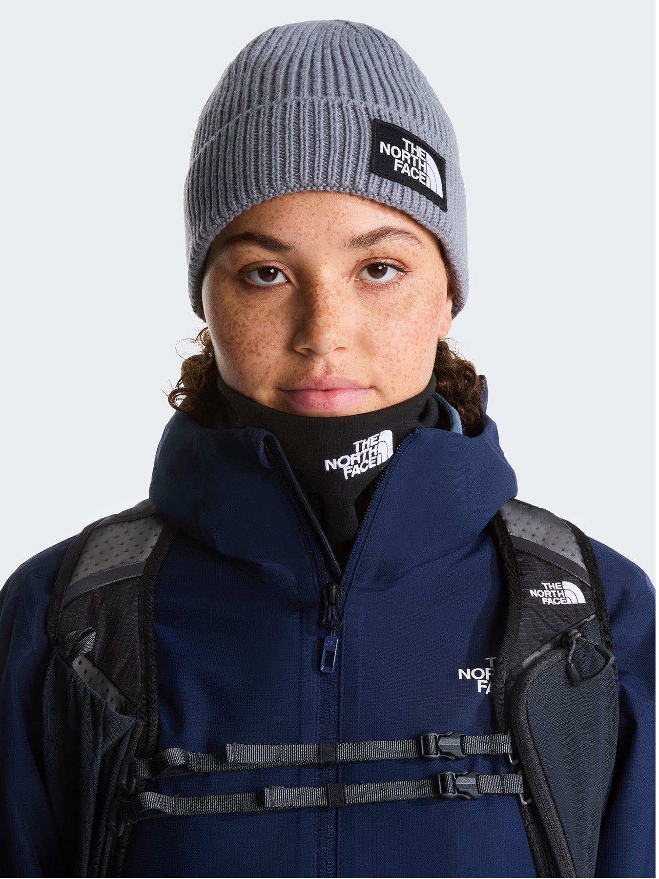 Image 1 of 3 of The North Face Unisex TNF Logo Box Cuffed Beanie - Grey